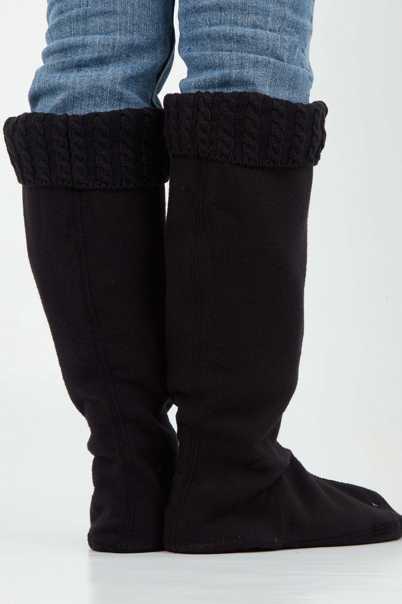 HUNTER SOCK TALL ORIG MINI CABL en color NEGRO (4)