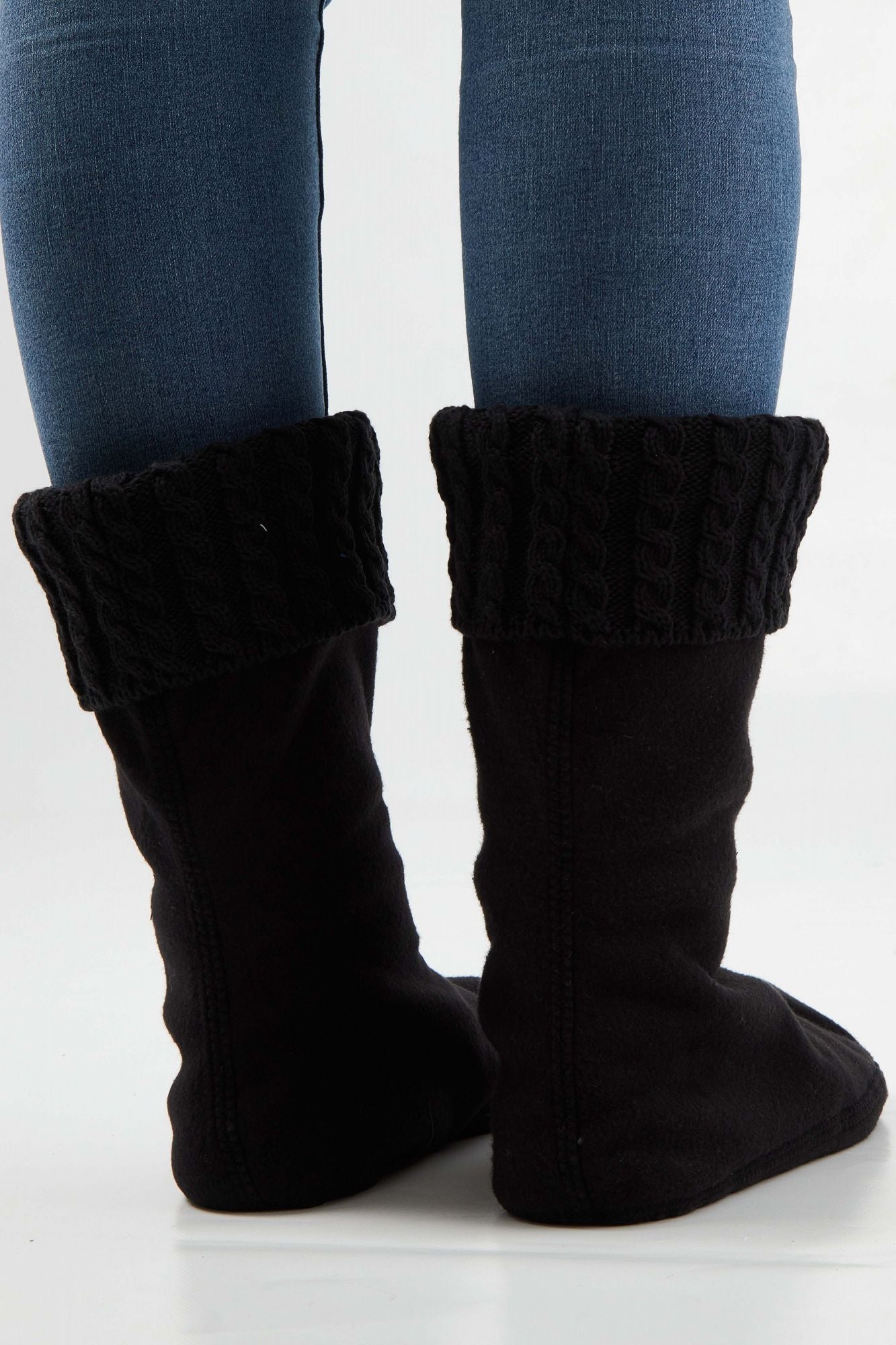 HUNTER SOCK SHORT MINI CABLE SS en color NEGRO (4)