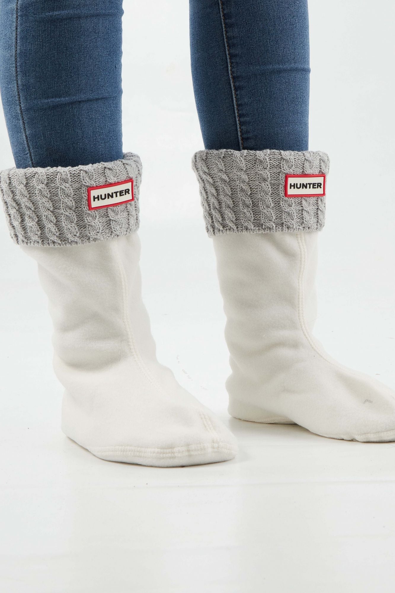 HUNTER SOCK SHORT MINI CABLE SS en color GRIS (3)