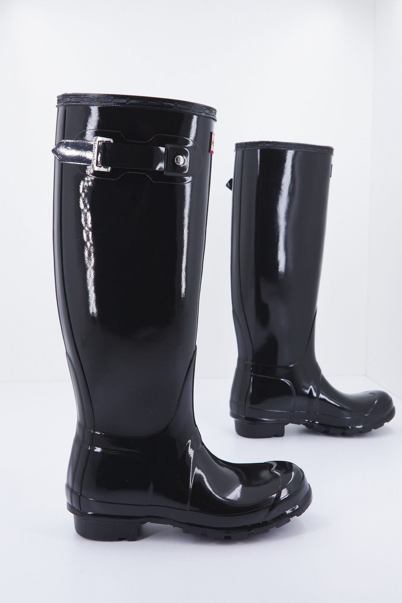 HUNTER ORIGINAL TALL GLOSS BLACK en color NEGRO (2)