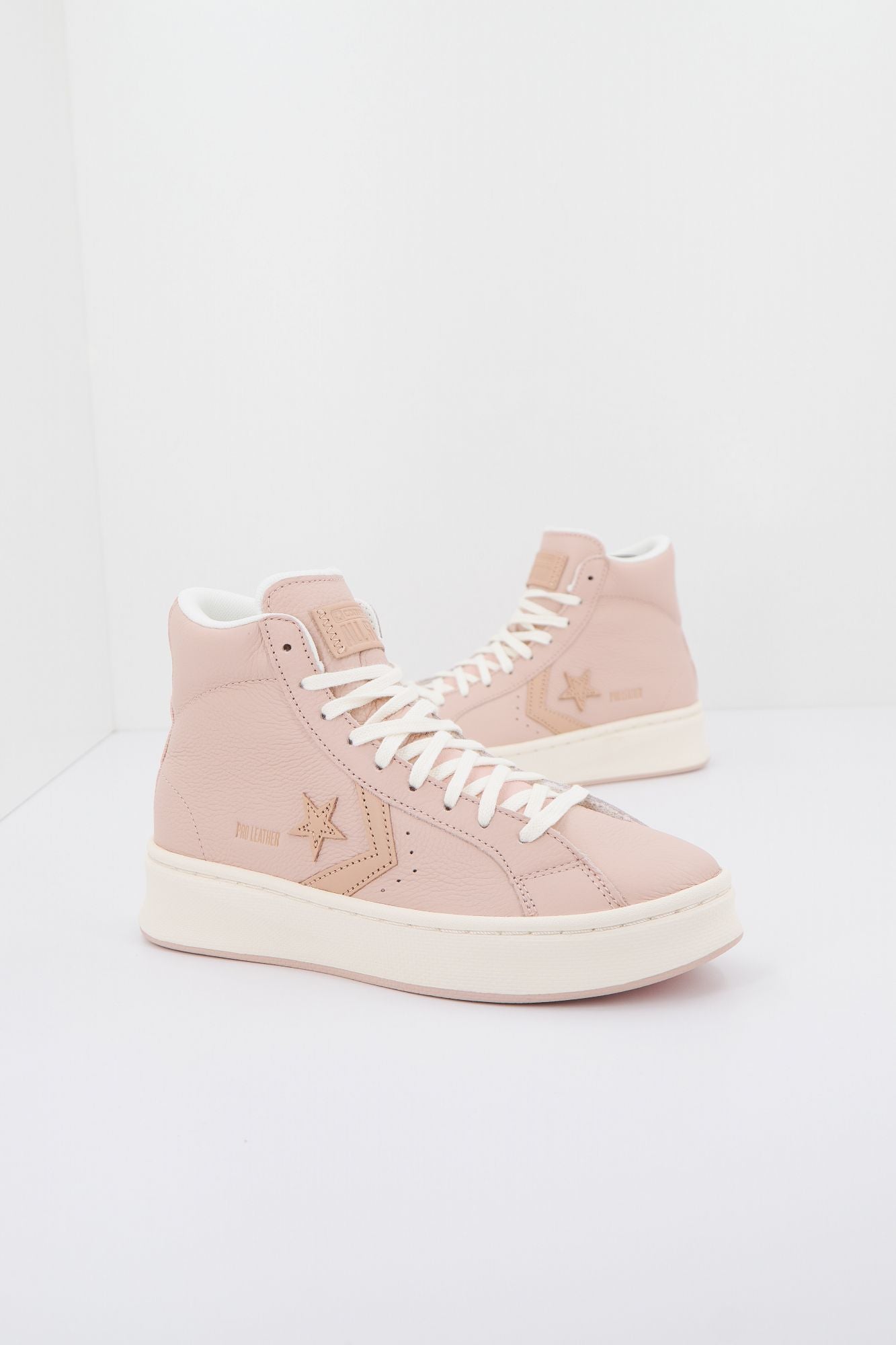 CONVERSE PRO LEATHER LIFT NEUTRAL CR en color ROSA (1)