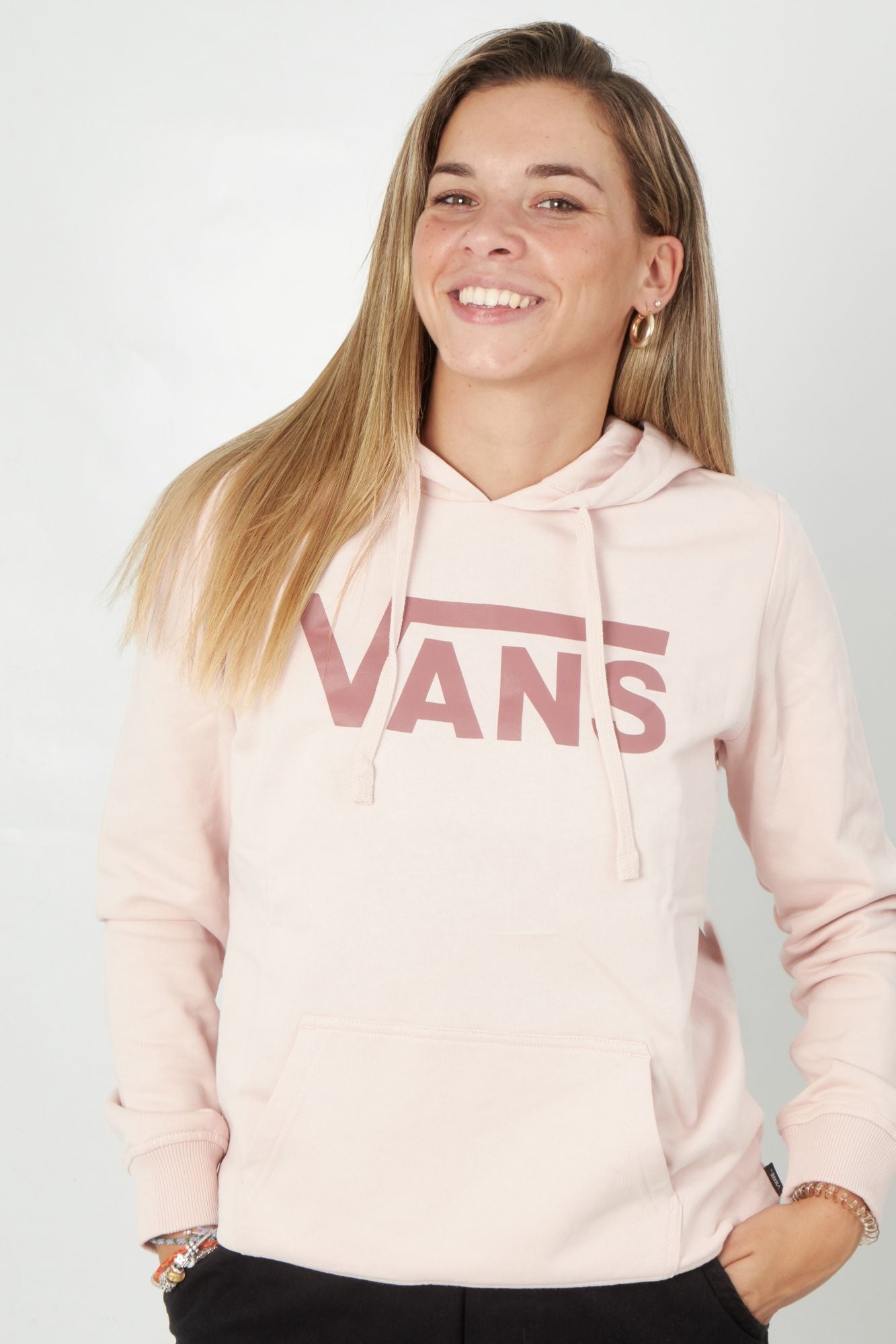 VANS CLASSIC V II HOODIE en color ROSA (1)