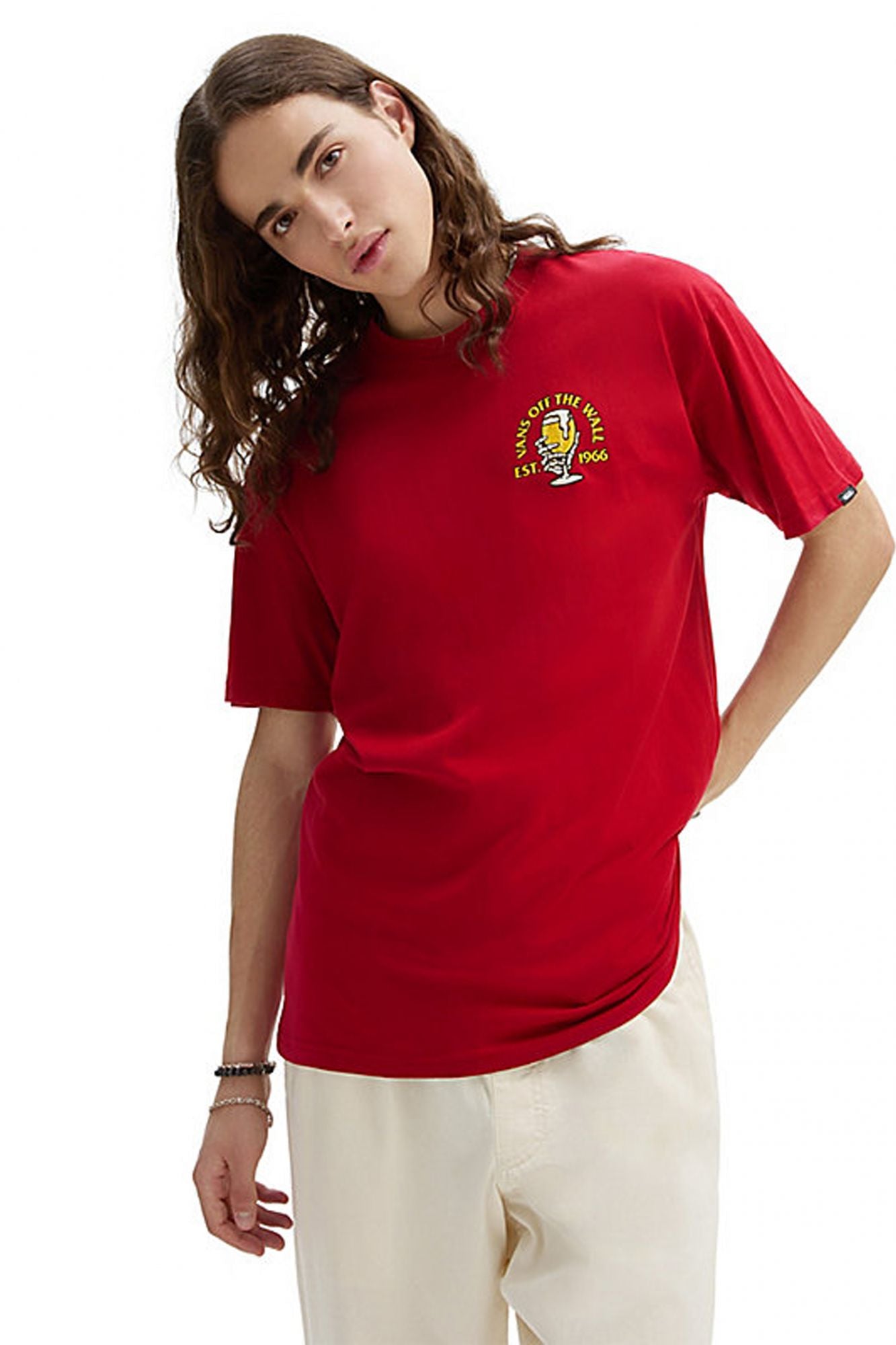 VANS COLDEST IN TOWN SS TEE en color ROJO (1)