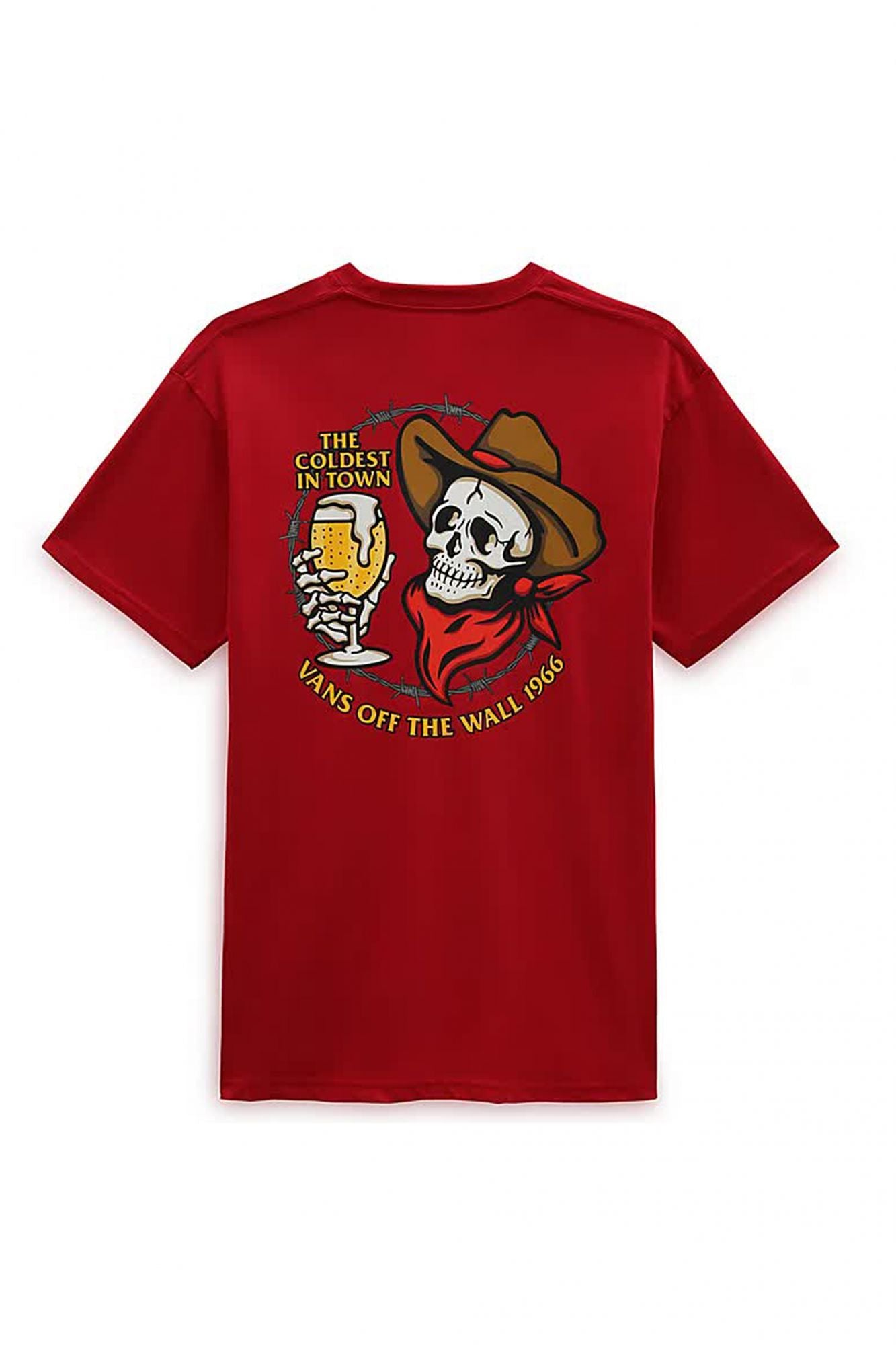 VANS COLDEST IN TOWN SS TEE en color ROJO (2)