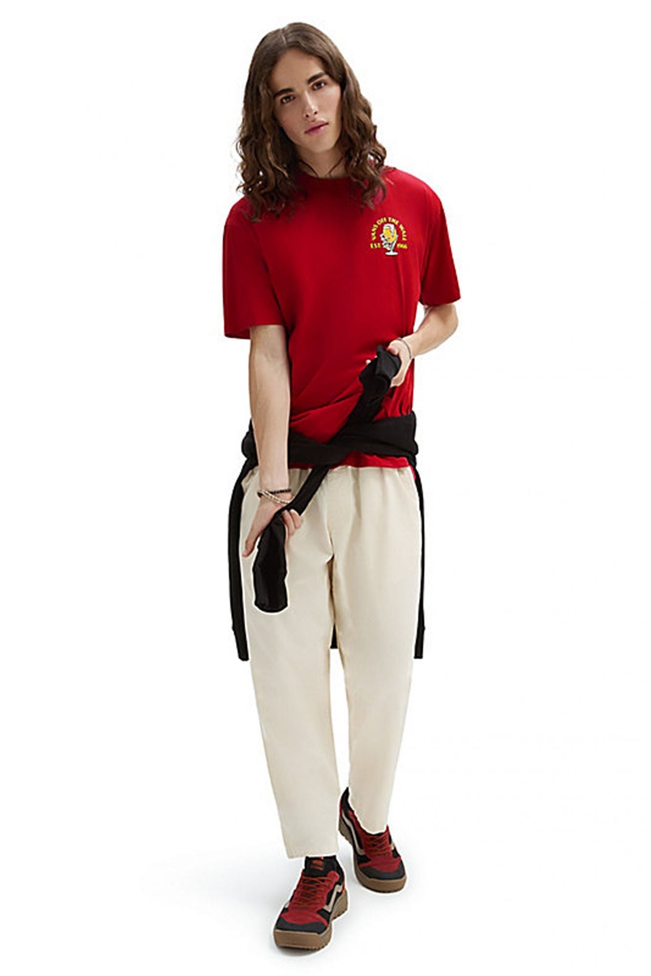 VANS COLDEST IN TOWN SS TEE en color ROJO (4)