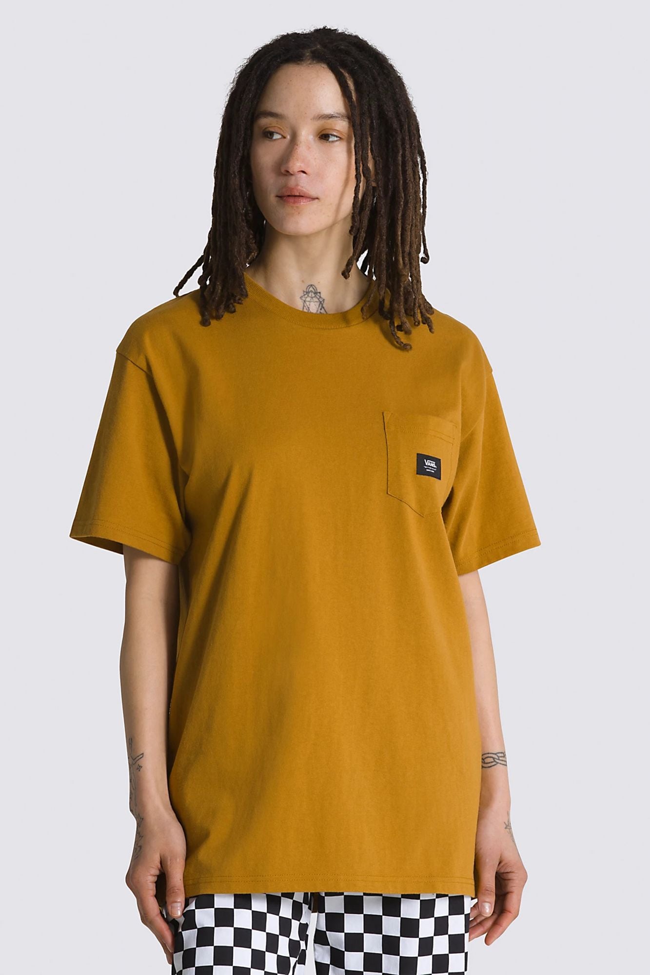 VANS WOVEN PATCH POCKET en color MARRON (1)