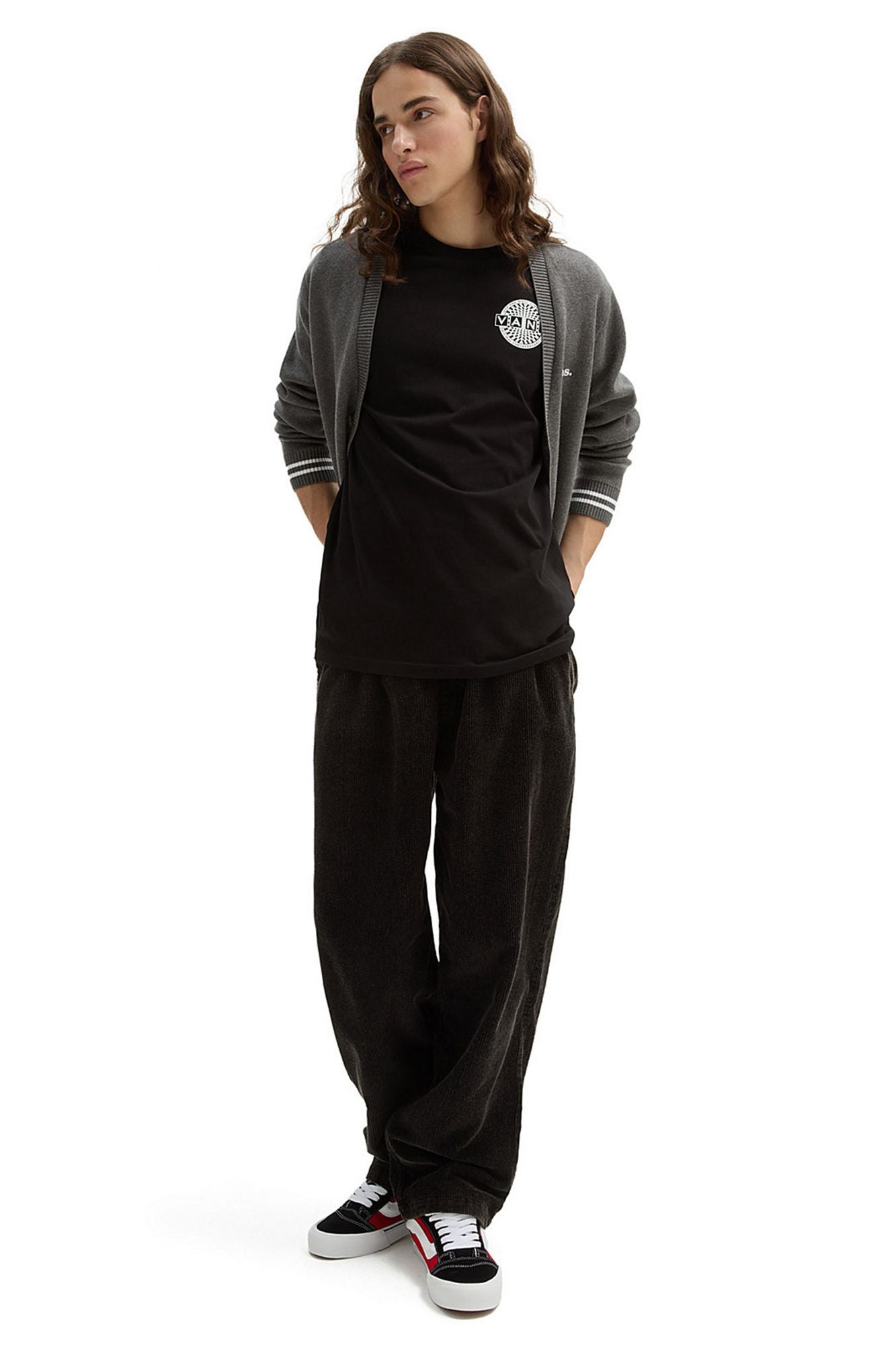 VANS WARPED CHECKERBOARD LO en color NEGRO (4)