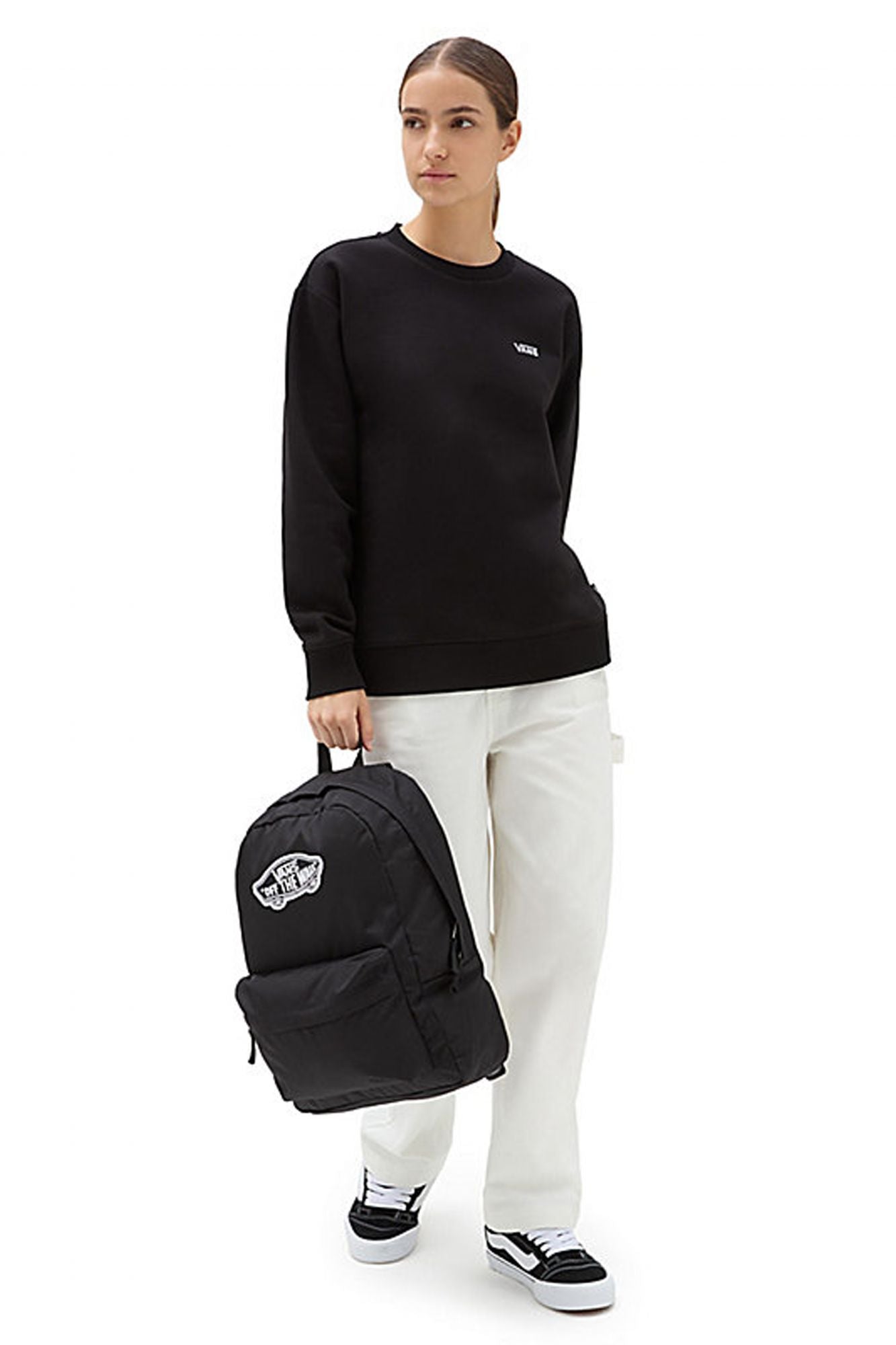 VANS FLYING V BFF CREW EMEA en color NEGRO (3)