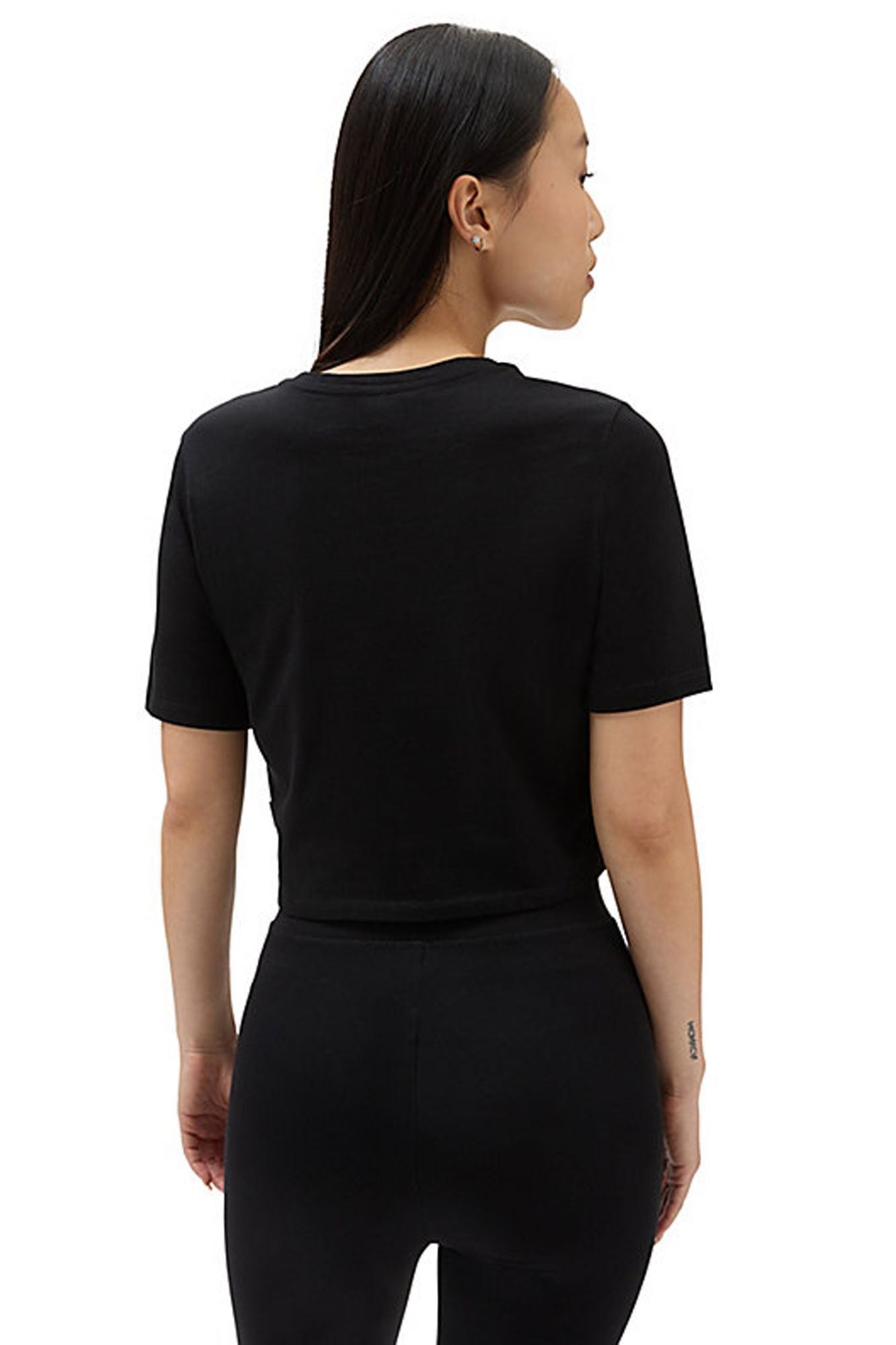 VANS FLYING V CROP CREW en color NEGRO (4)