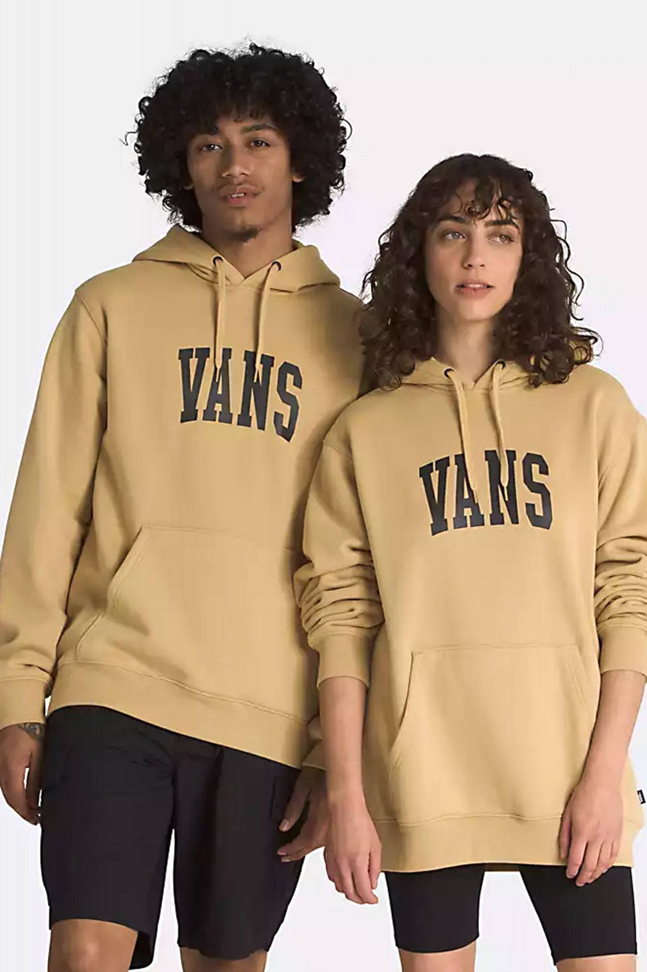 VANS ARCHED PULLOVER HOODIE en color MARRON CLARO (4)