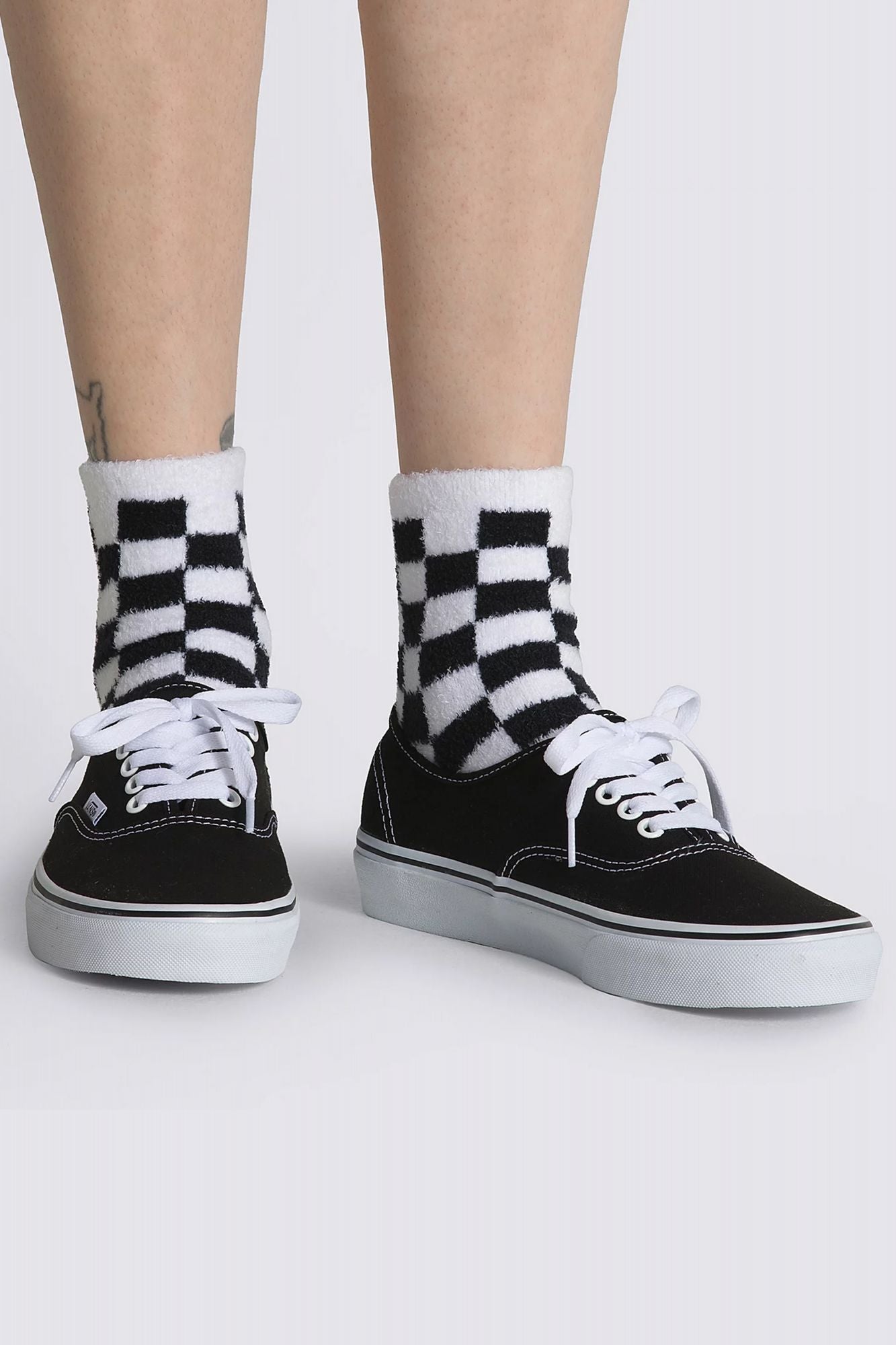 VANS WM FUZZY SOCK 6.5-10 1 en color BLANCO (2)