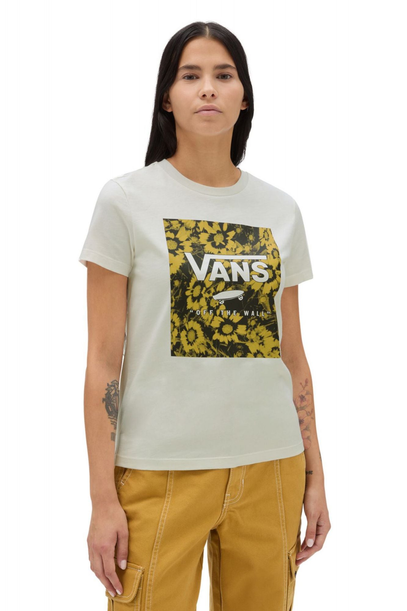 VANS WARPED FLORAL BFF en color BLANCO (1)