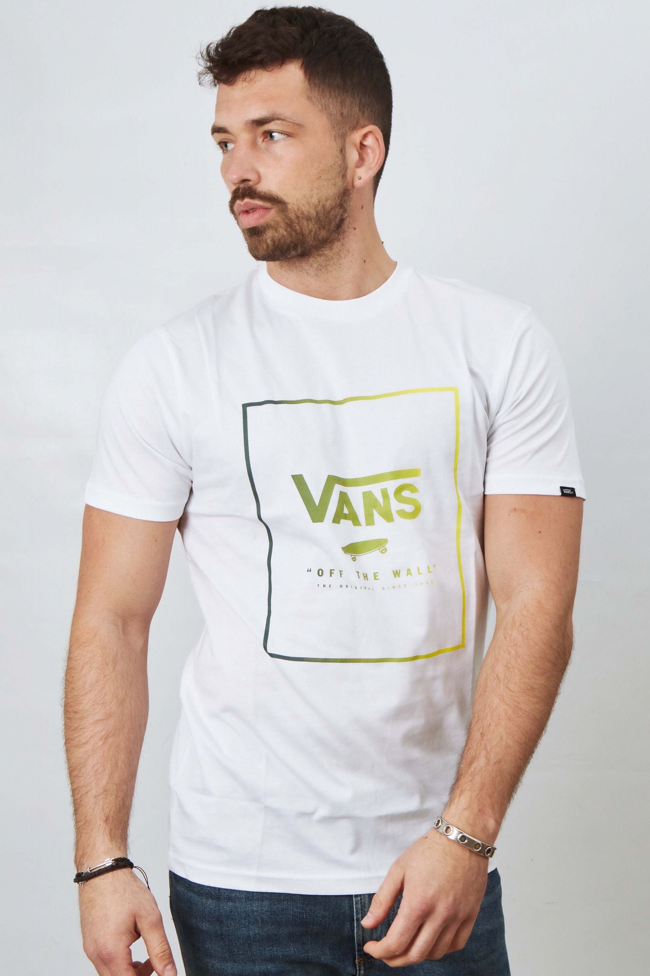 VANS PRINT BOX SS en color BLANCO (1)