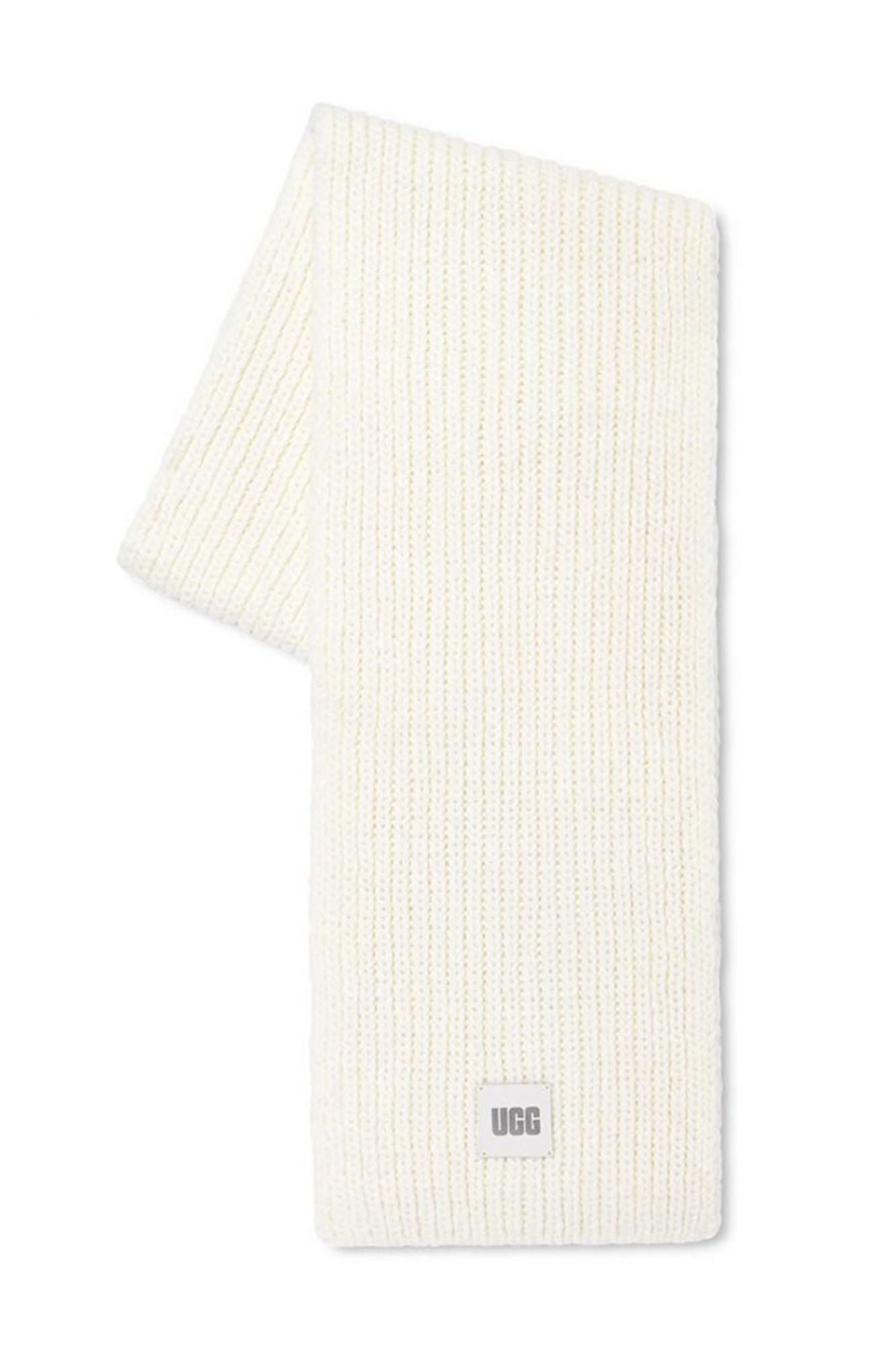 UGG W CHUNKY RIB KNIT SCARF en color BLANCO (2)