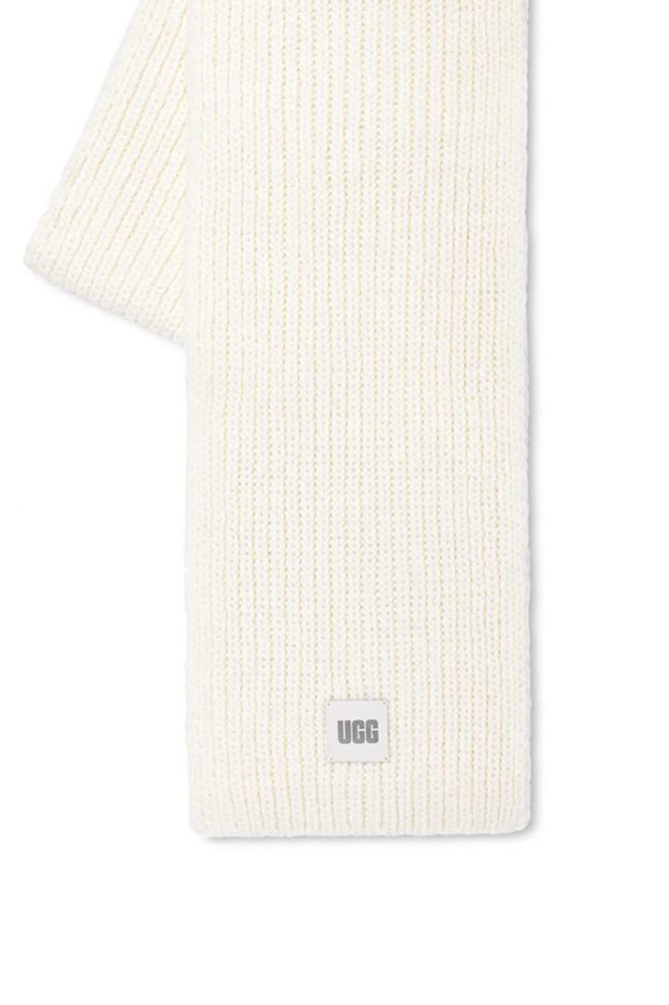 UGG W CHUNKY RIB KNIT SCARF en color BLANCO (3)