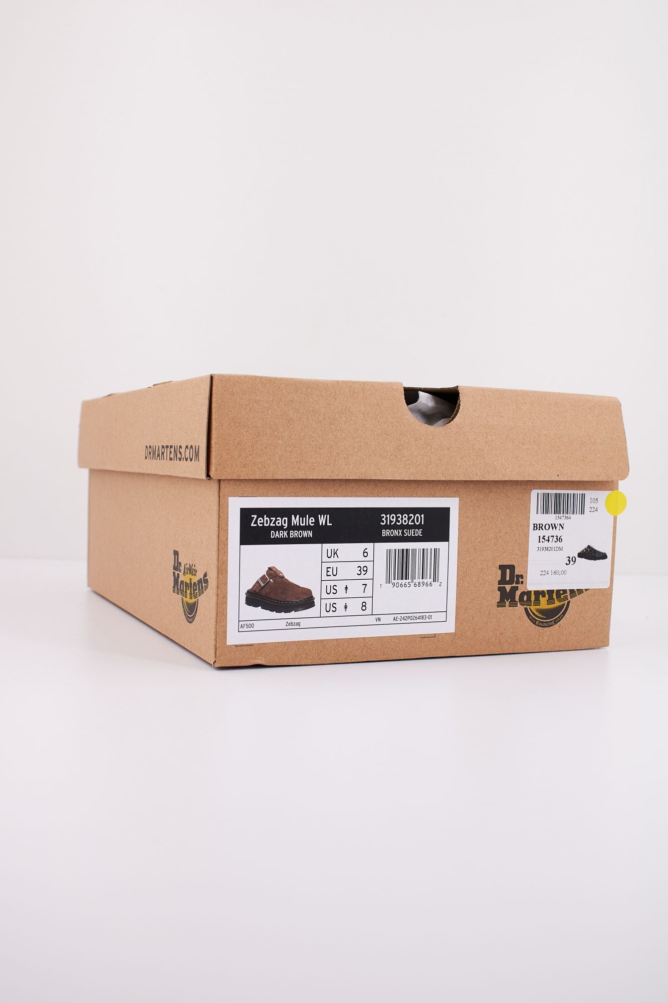 DR. MARTENS  ZEBZAG MULE WL en color MARRON (6)