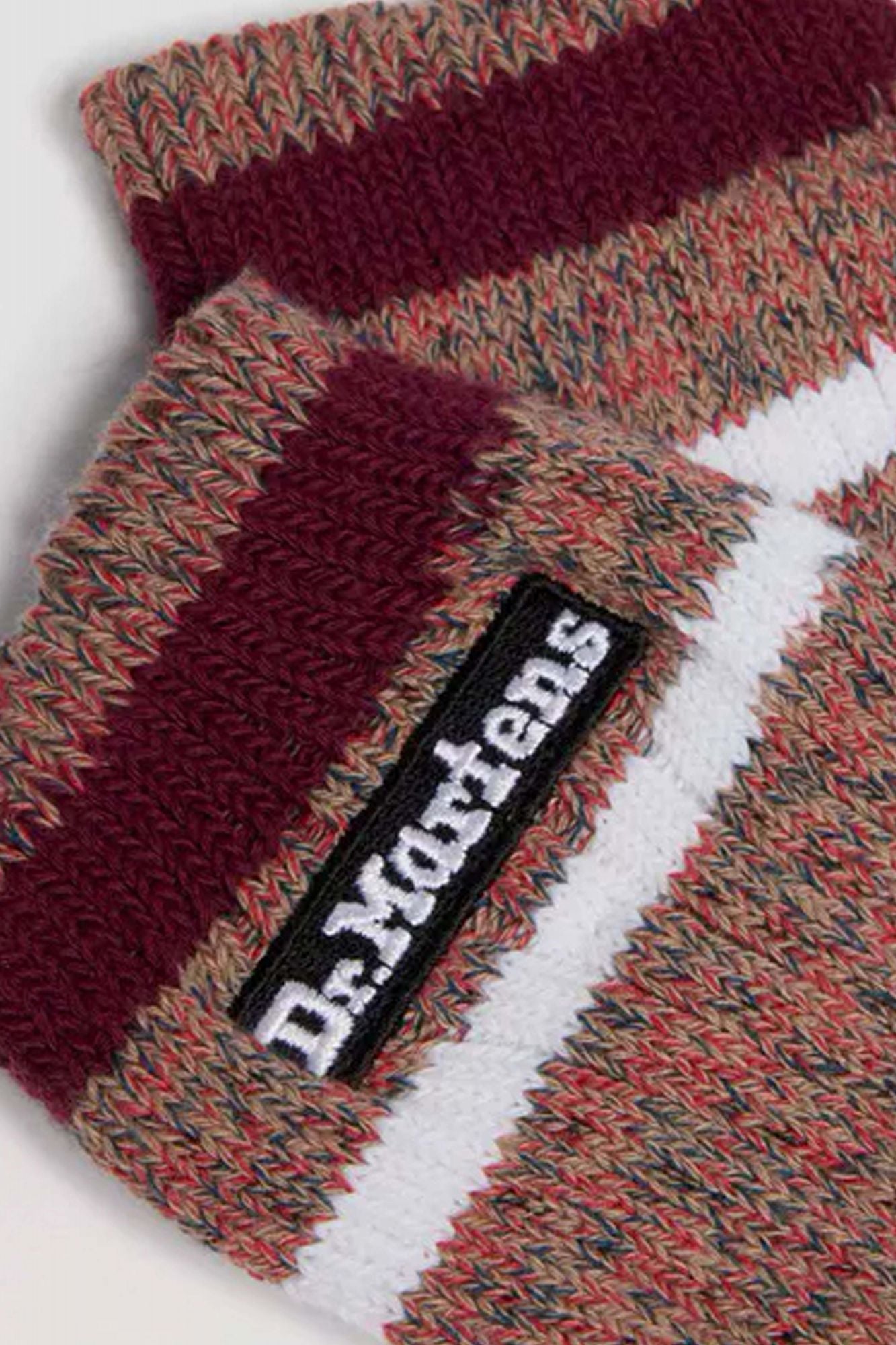 DR. MARTENS  SHORT MARL SOCK  en color BURDEOS (3)