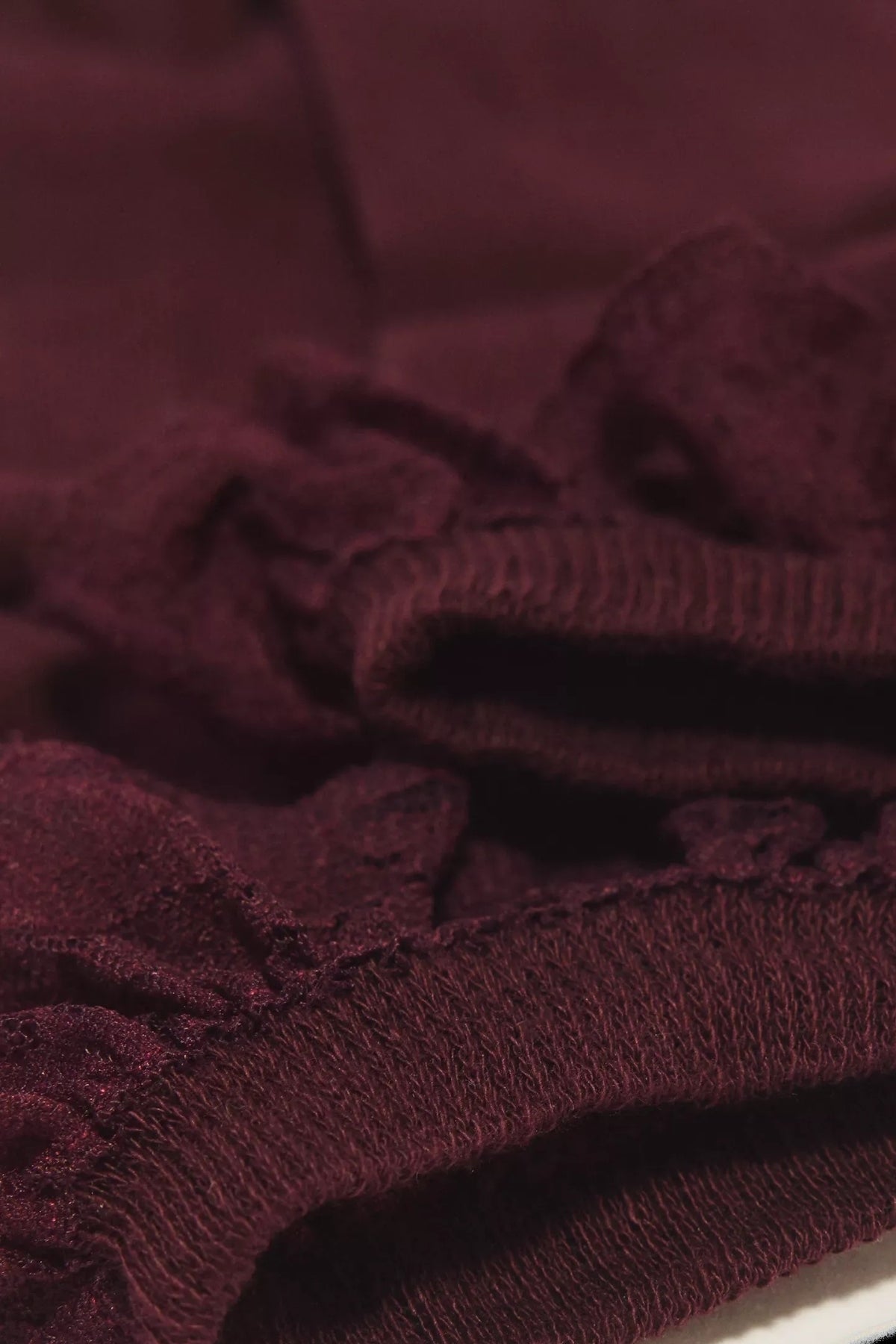 DR. MARTENS FRILL SOCK en color BURDEOS (4)
