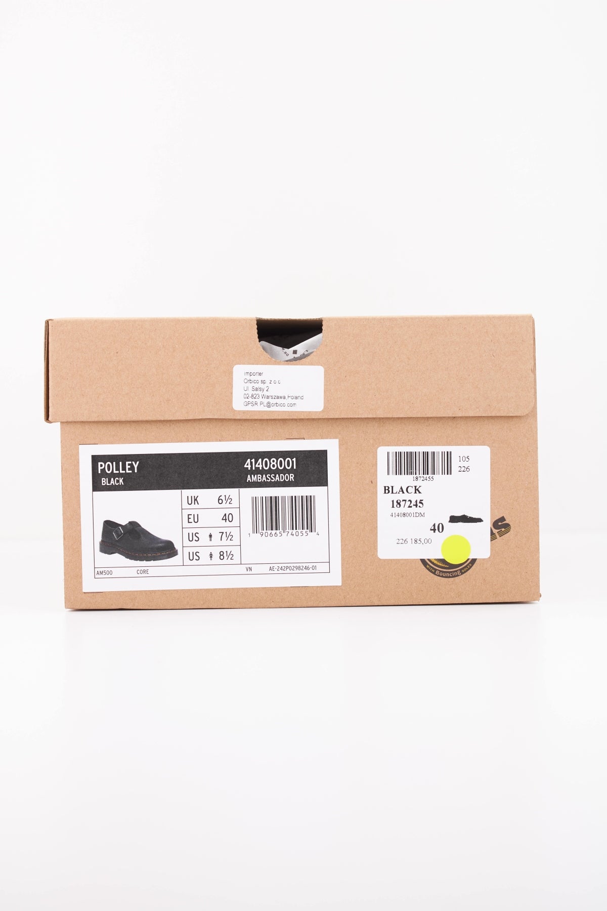 DR. MARTENS POLLEY T-BAR 41408001 en color NEGRO (6)