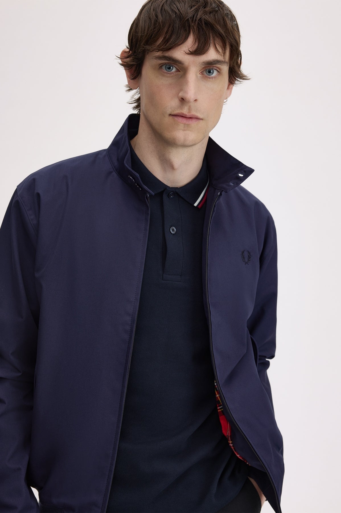 FRED PERRY MADE IN ENGLAND HARRINGTON MADE IN ENGLA en color AZUL (3)
