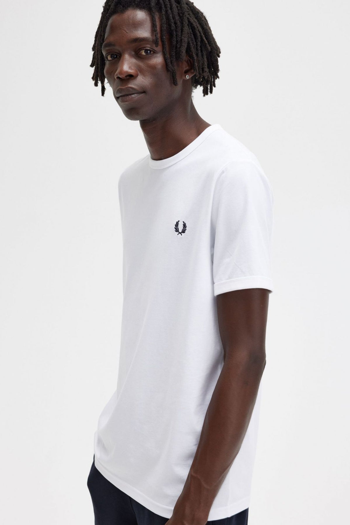 FRED PERRY RINGER T-SHIRT en color BLANCO (3)
