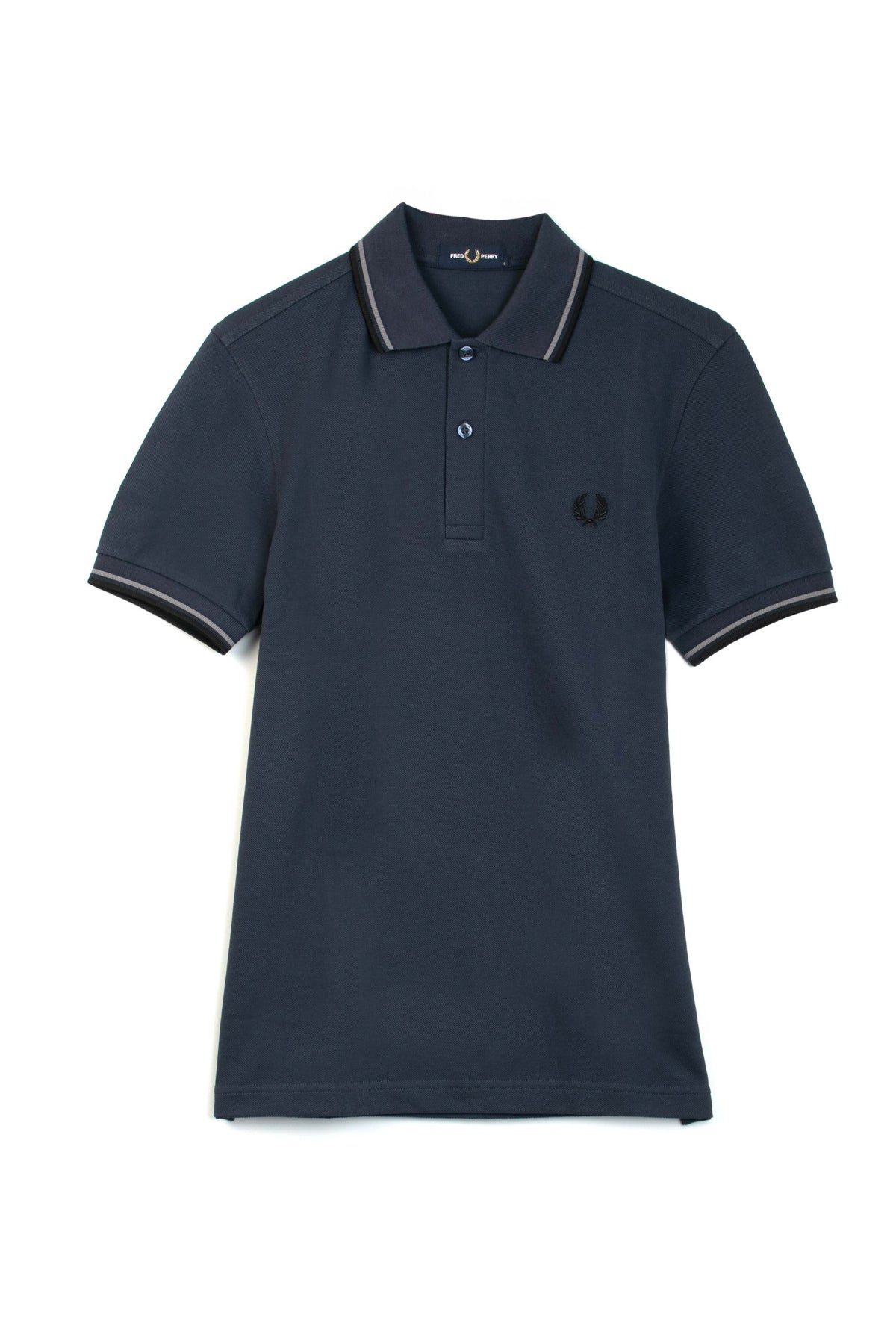 FRED PERRY TWIN TIPPED en color AZUL (1)
