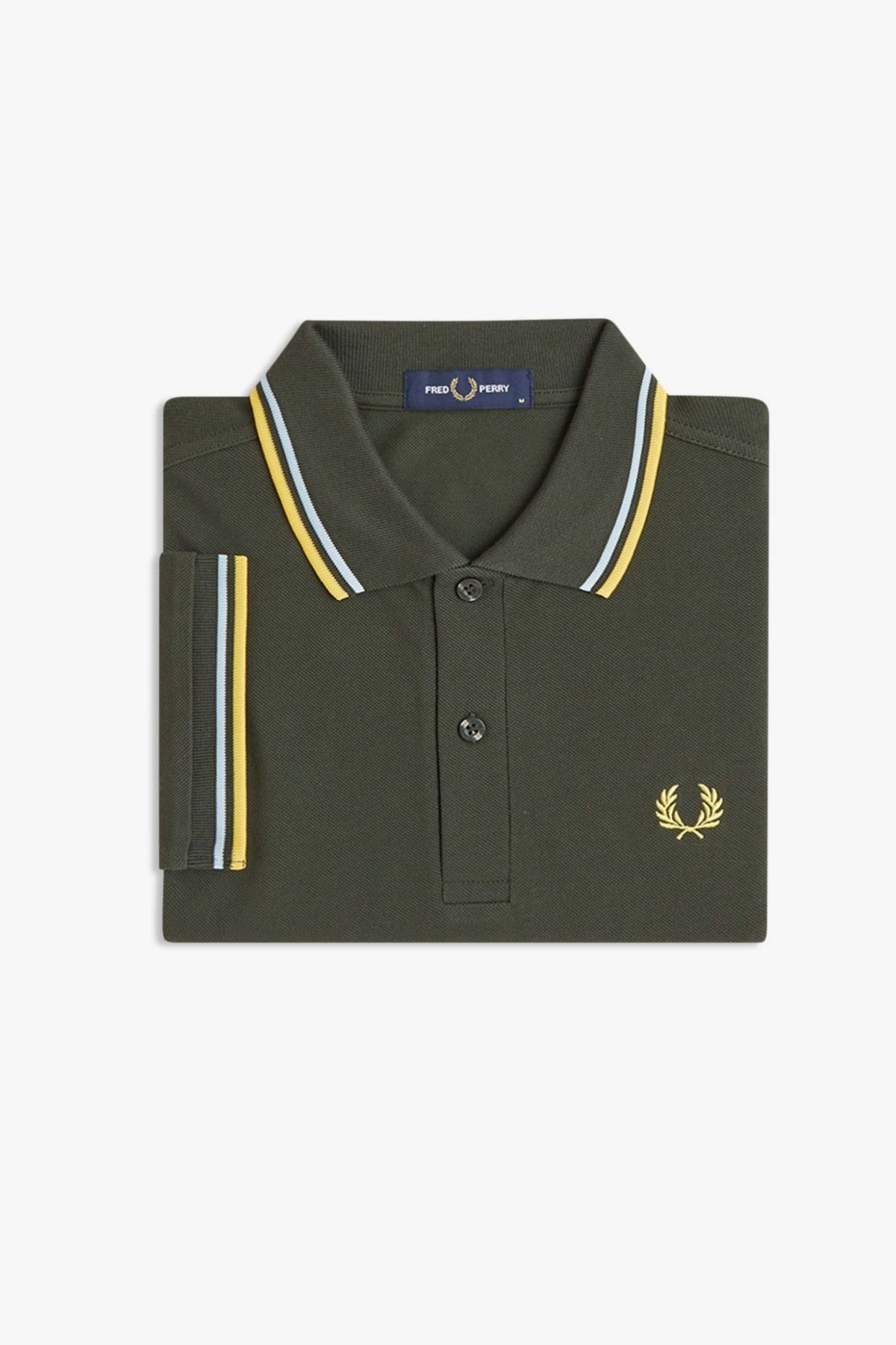FRED PERRY TWIN TIPPED en color VERDE (3)