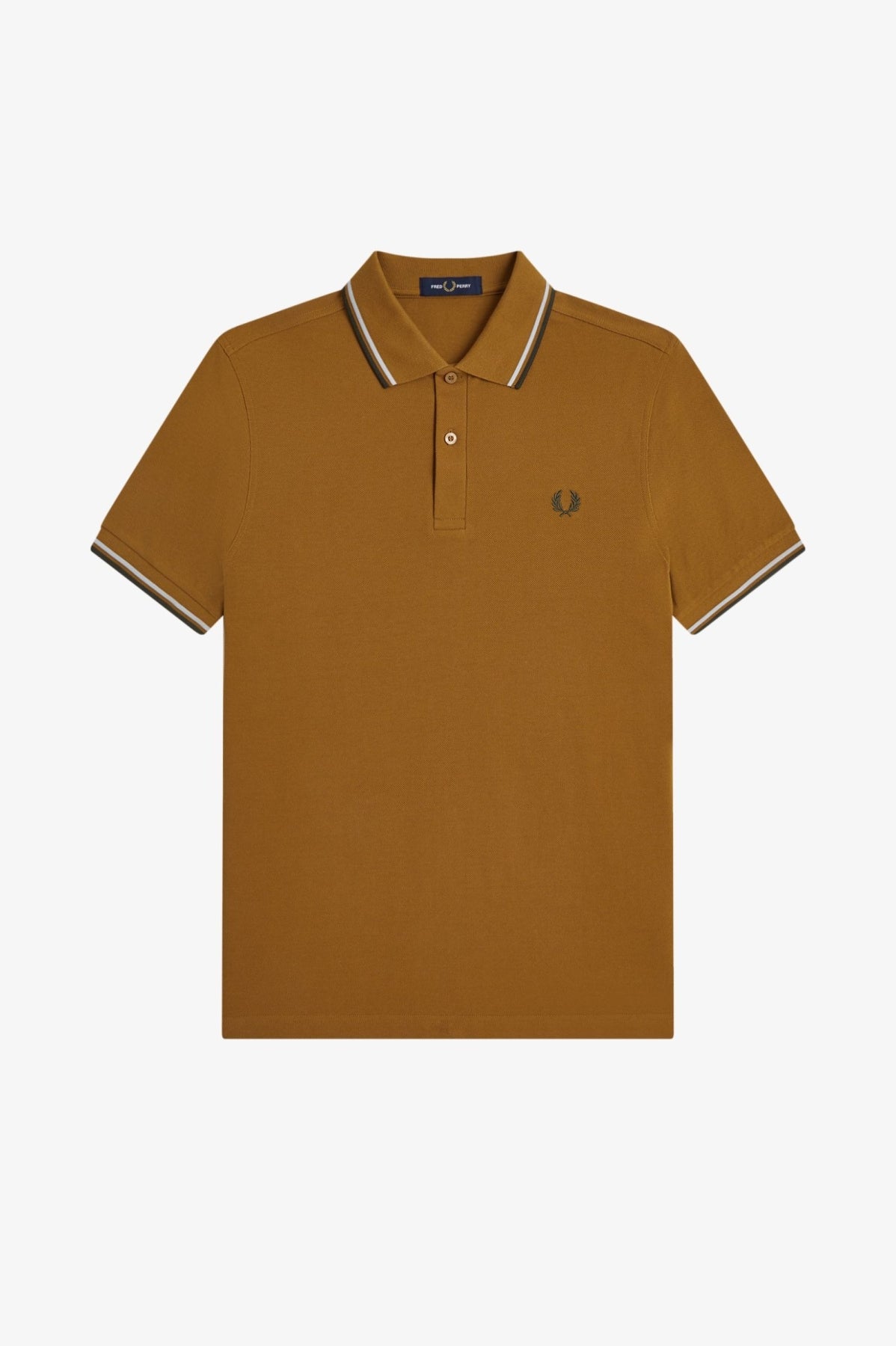 FRED PERRY TWIN TIPPED SHIRT M3600FP en color AMARILLO (2)
