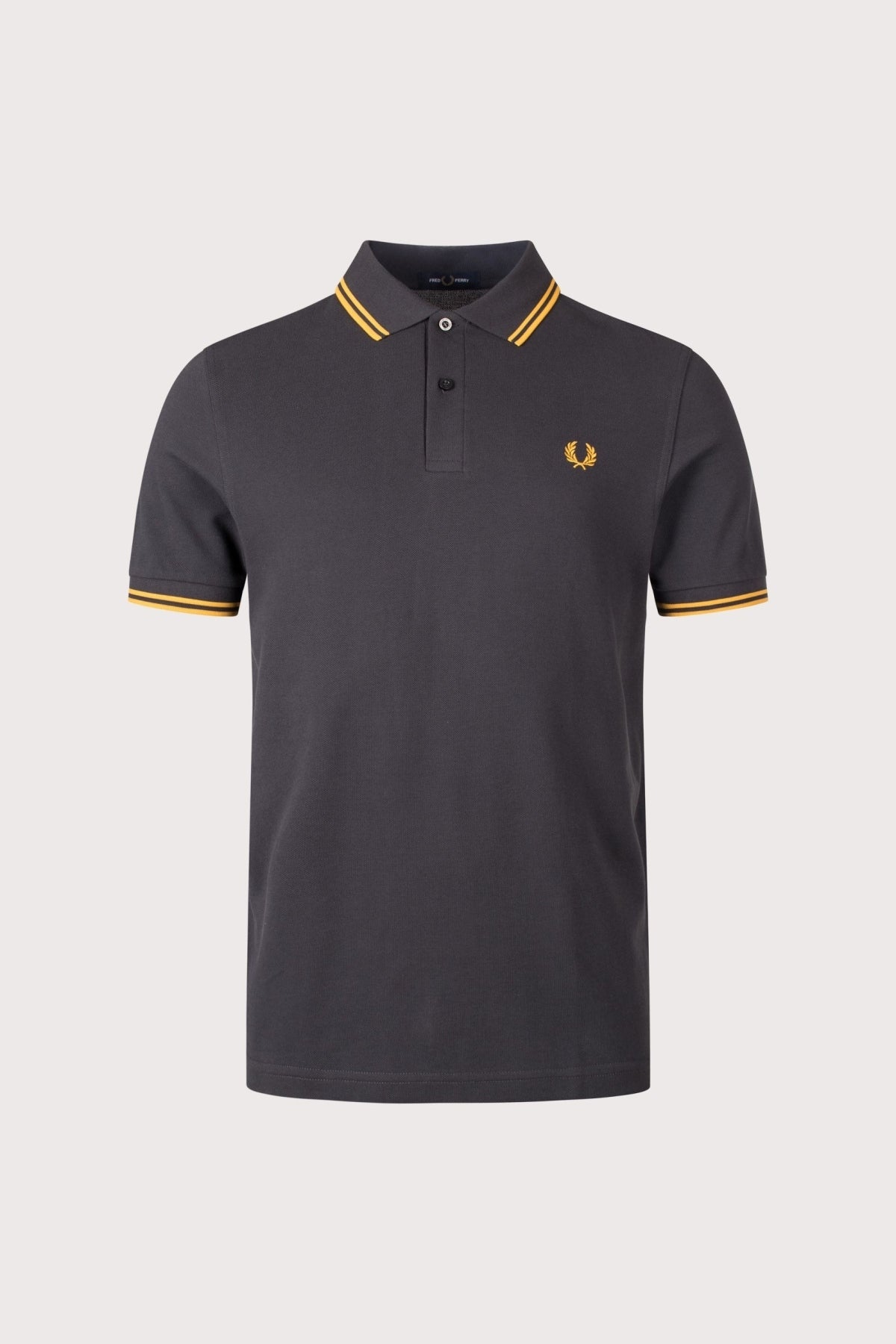 FRED PERRY TWIN TIPPED SHIRT M3600FP en color GRIS (1)