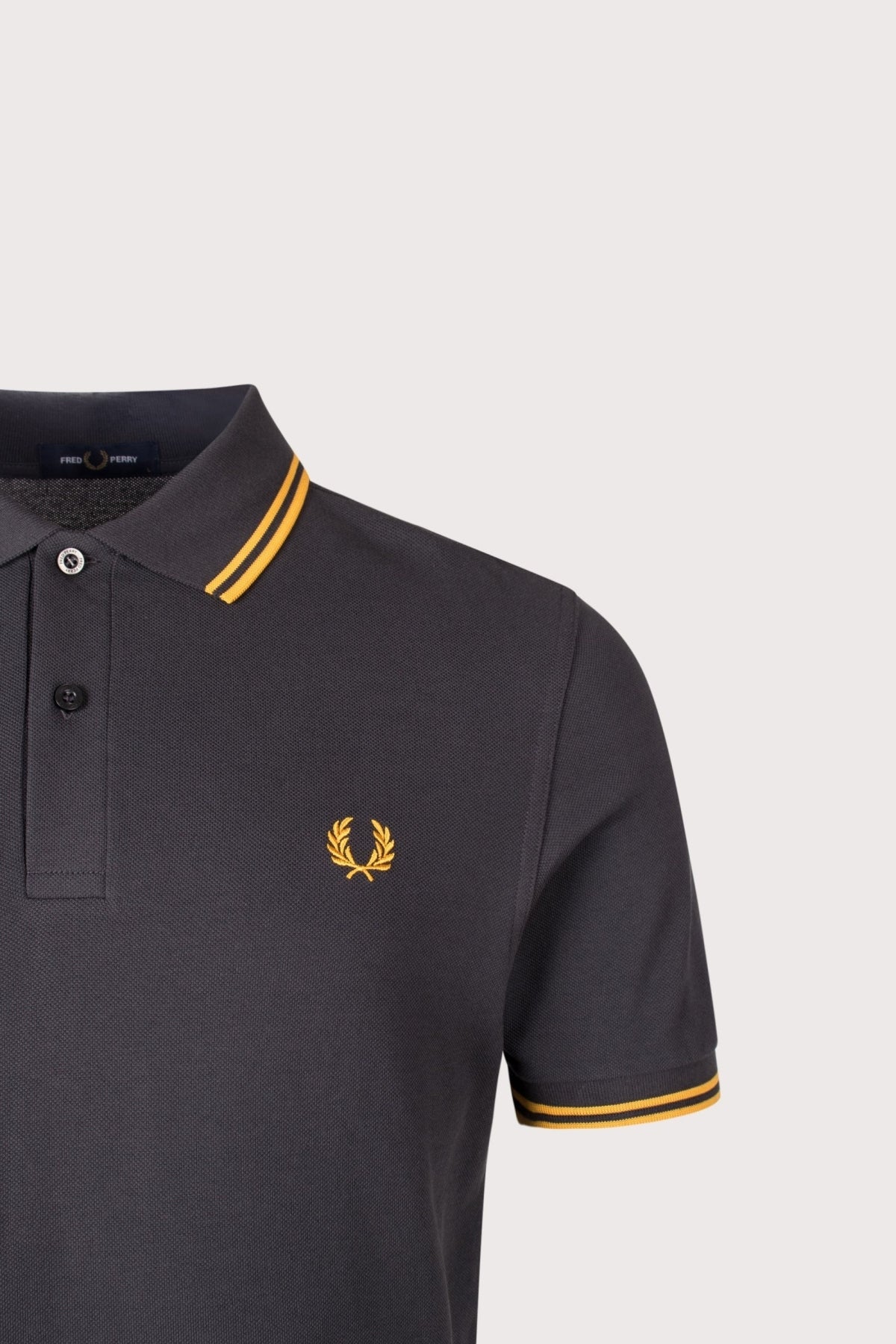 FRED PERRY M3600FP TWIN TIPPED SHIRT en color GRIS (2)