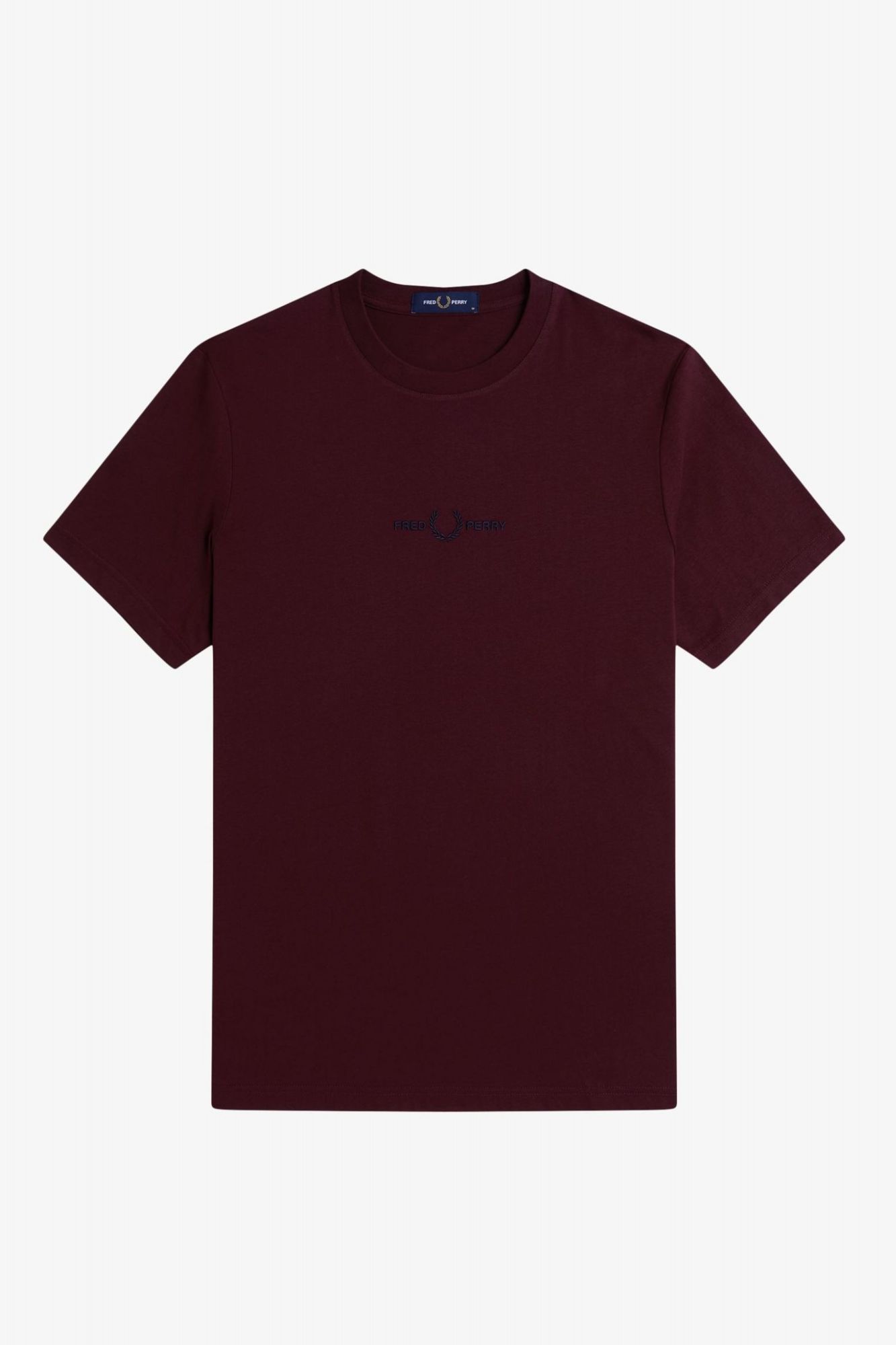 FRED PERRY EMBROIDERED T-SHIRT en color BURDEOS (2)