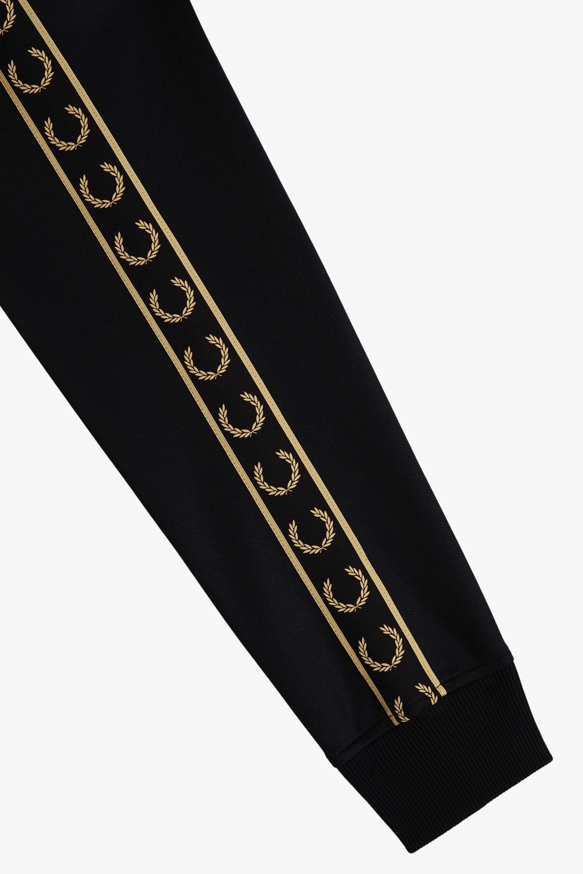 FRED PERRY CONTRAST TAPE TRACK KACKET en color NEGRO (3)