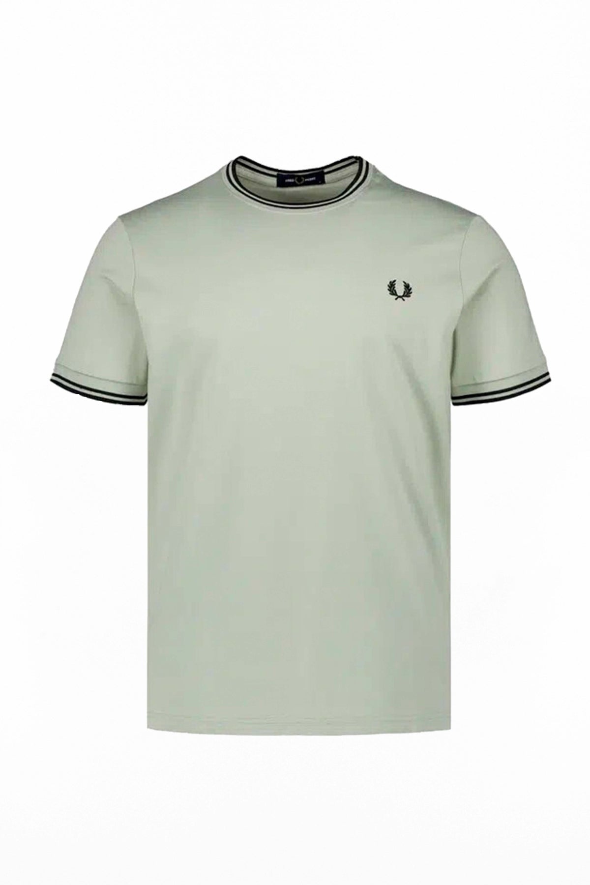 FRED PERRY  TWIN TIPPED T-SHIRT en color VERDE (1)