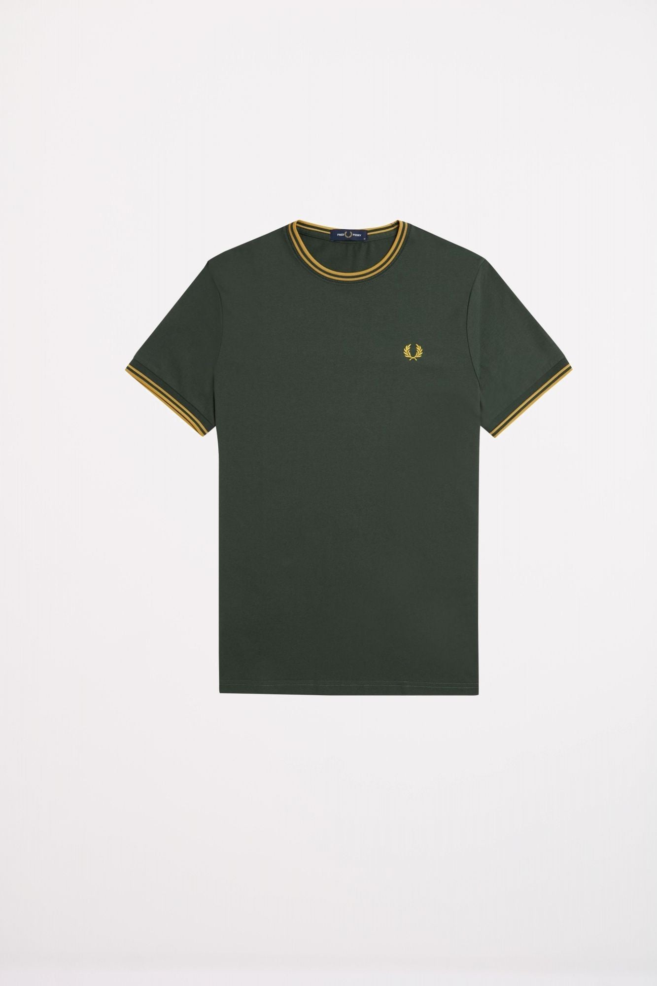 FRED PERRY TWIN TIPPED T-SHIRT en color VERDE (2)