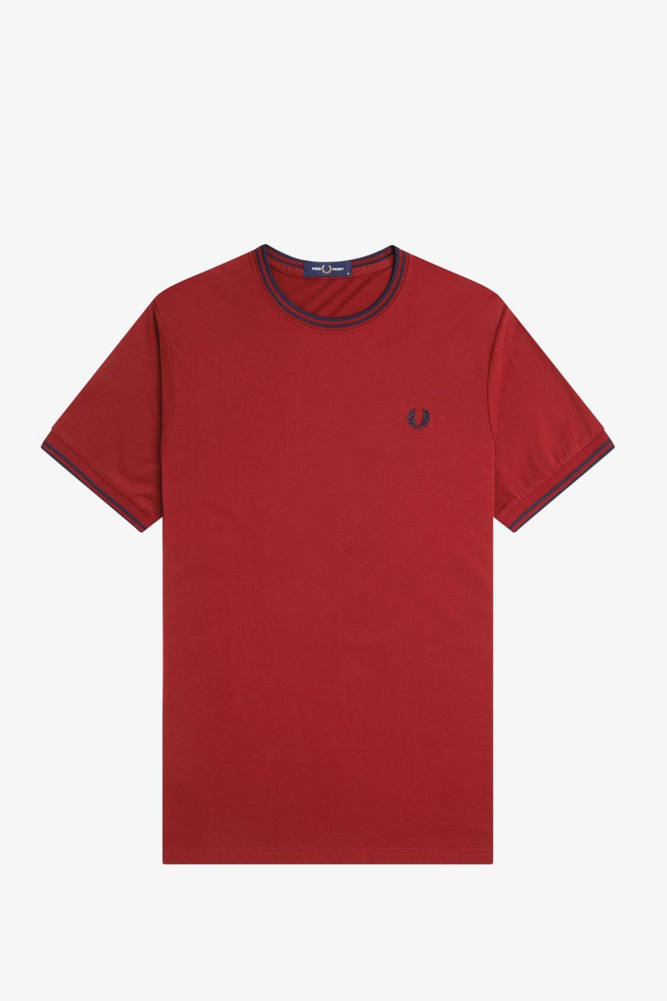 FRED PERRY  TWIN TIPPED T-SHIRT en color ROJO (2)
