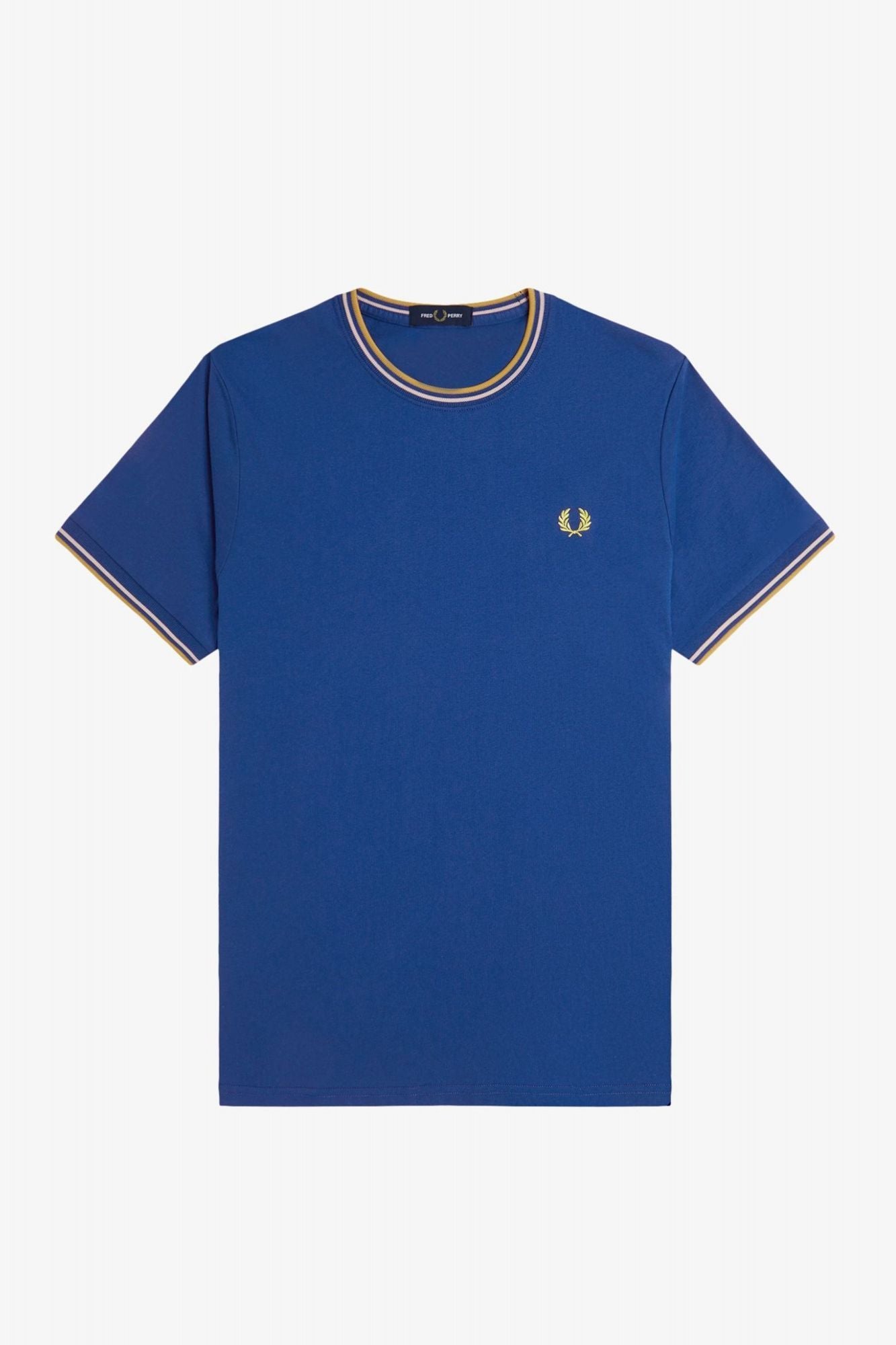 FRED PERRY  TWIN TIPPED T-SHIRT en color AZUL (2)