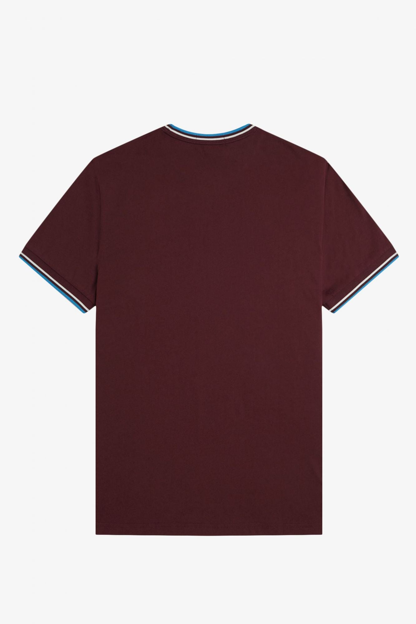 FRED PERRY  TWIN TIPPED T-SHIRT en color BURDEOS (3)