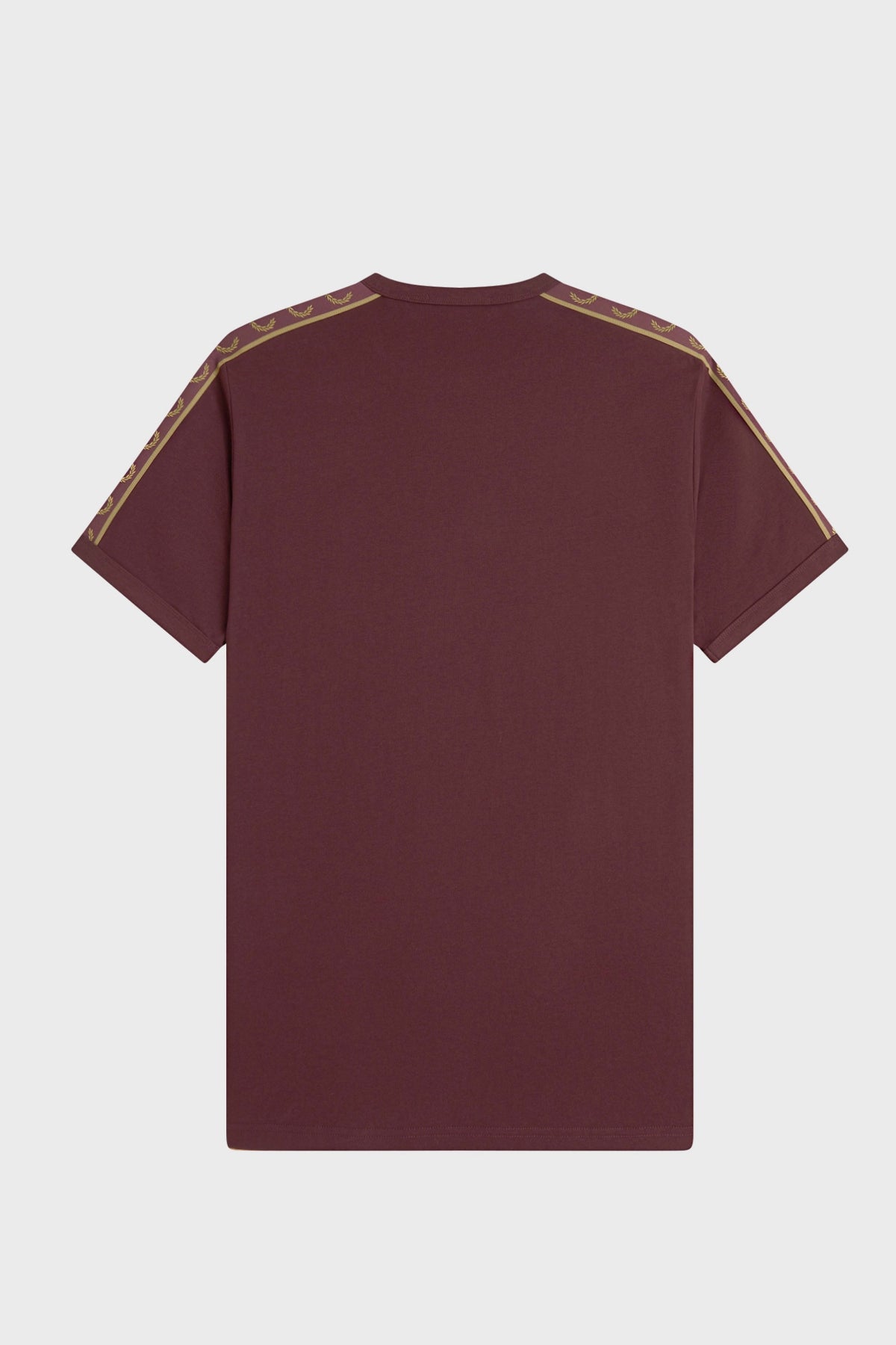 FRED PERRY CONTRAST TAPE RINGER T-SHIR en color BURDEOS (2)