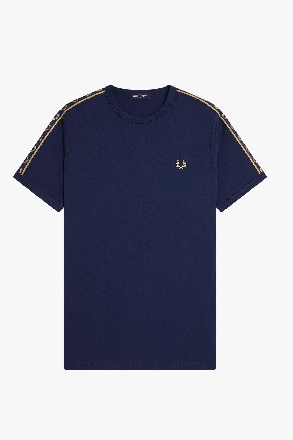 FRED PERRY CONTRAST TAPE RINGER T-SHIR en color AZUL (3)