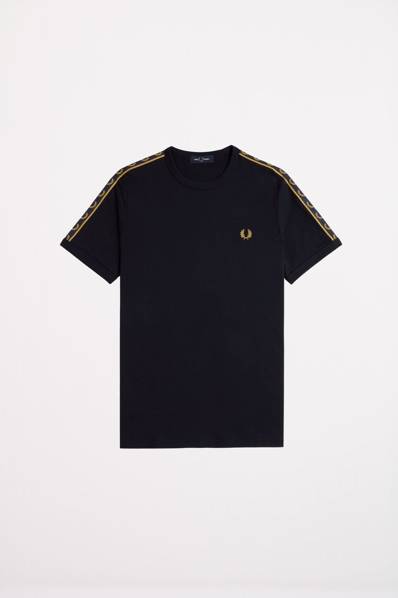 FRED PERRY CONTRAST TAPE RINGER T-SHIR en color AZUL (2)