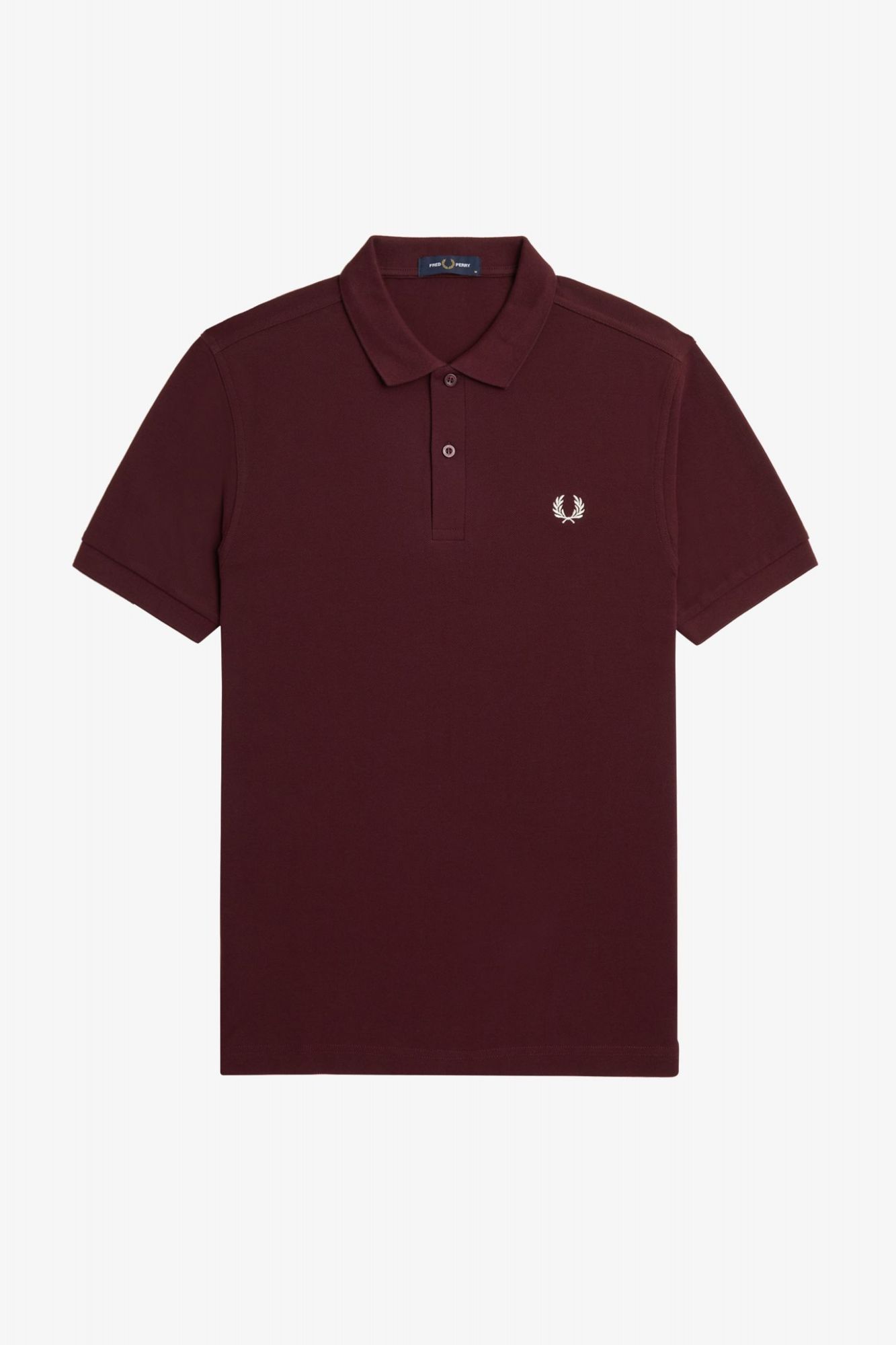 FRED PERRY  PLAIN FRED PERRY SHIRT en color BURDEOS (2)