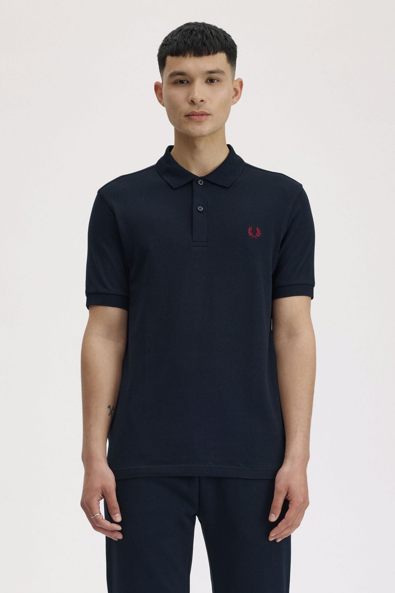 FRED PERRY  PLAIN FRED PERRY SHIRT en color AZUL (1)