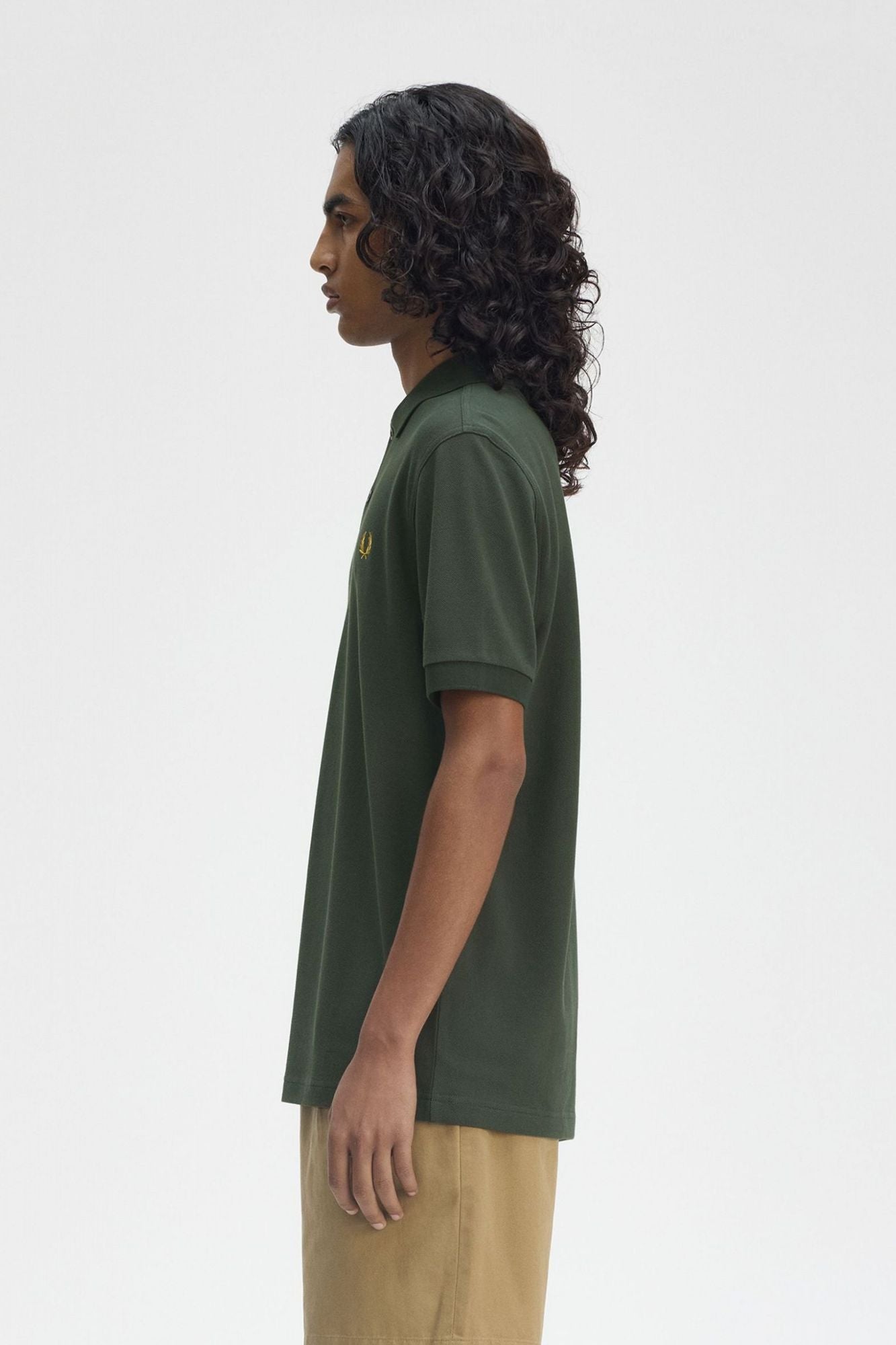 FRED PERRY  PLAIN FRED PERRY SHIRT en color VERDE (3)