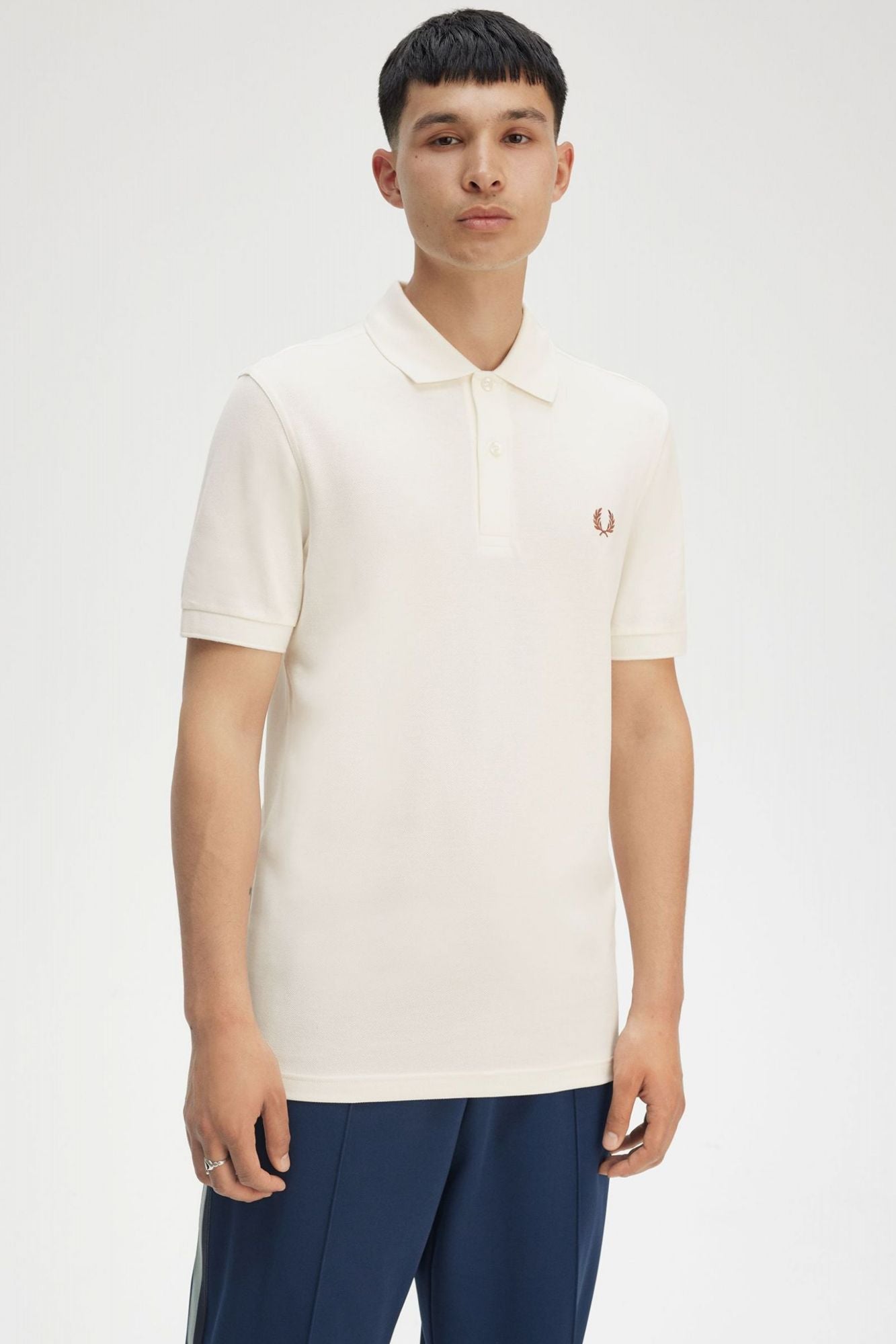 FRED PERRY  PLAIN FRED PERRY SHIRT en color BLANCO (4)