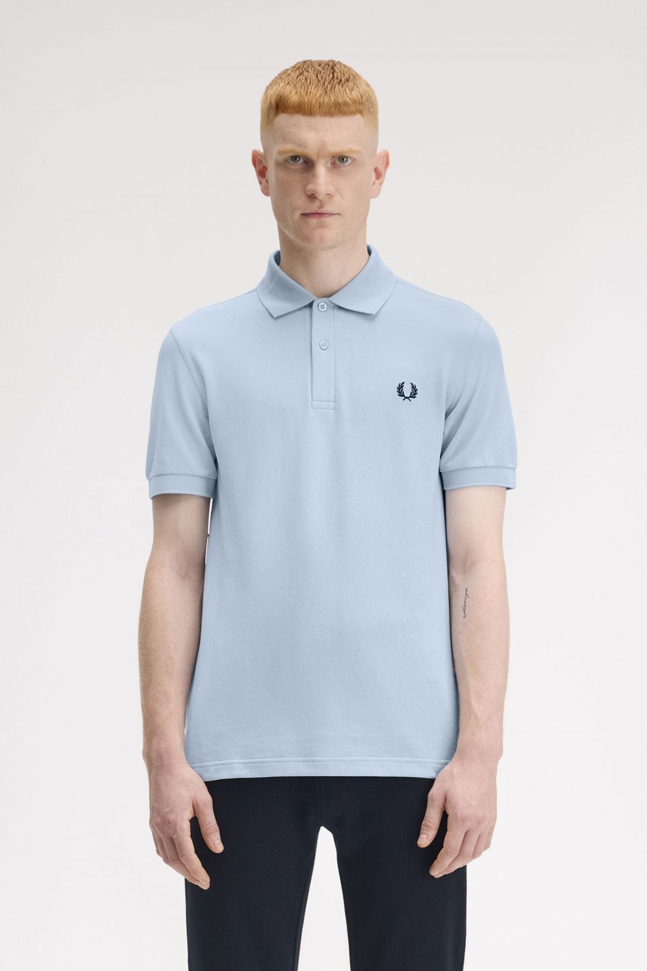 FRED PERRY  PLAIN FRED PERRY SHIRT en color AZUL (1)