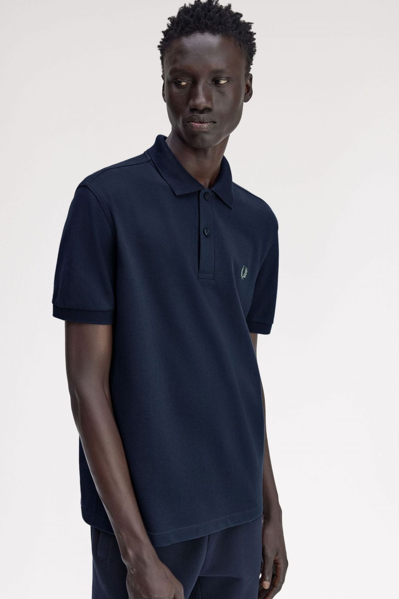 FRED PERRY  PLAIN FRED PERRY SHIRT en color AZUL (4)