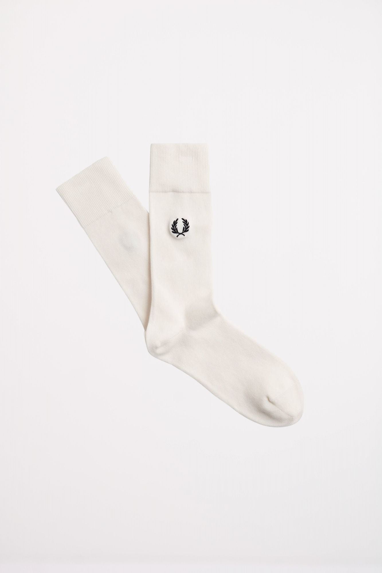 FRED PERRY  CLASSIC LAUREL WREATH SOCK en color BLANCO (1)