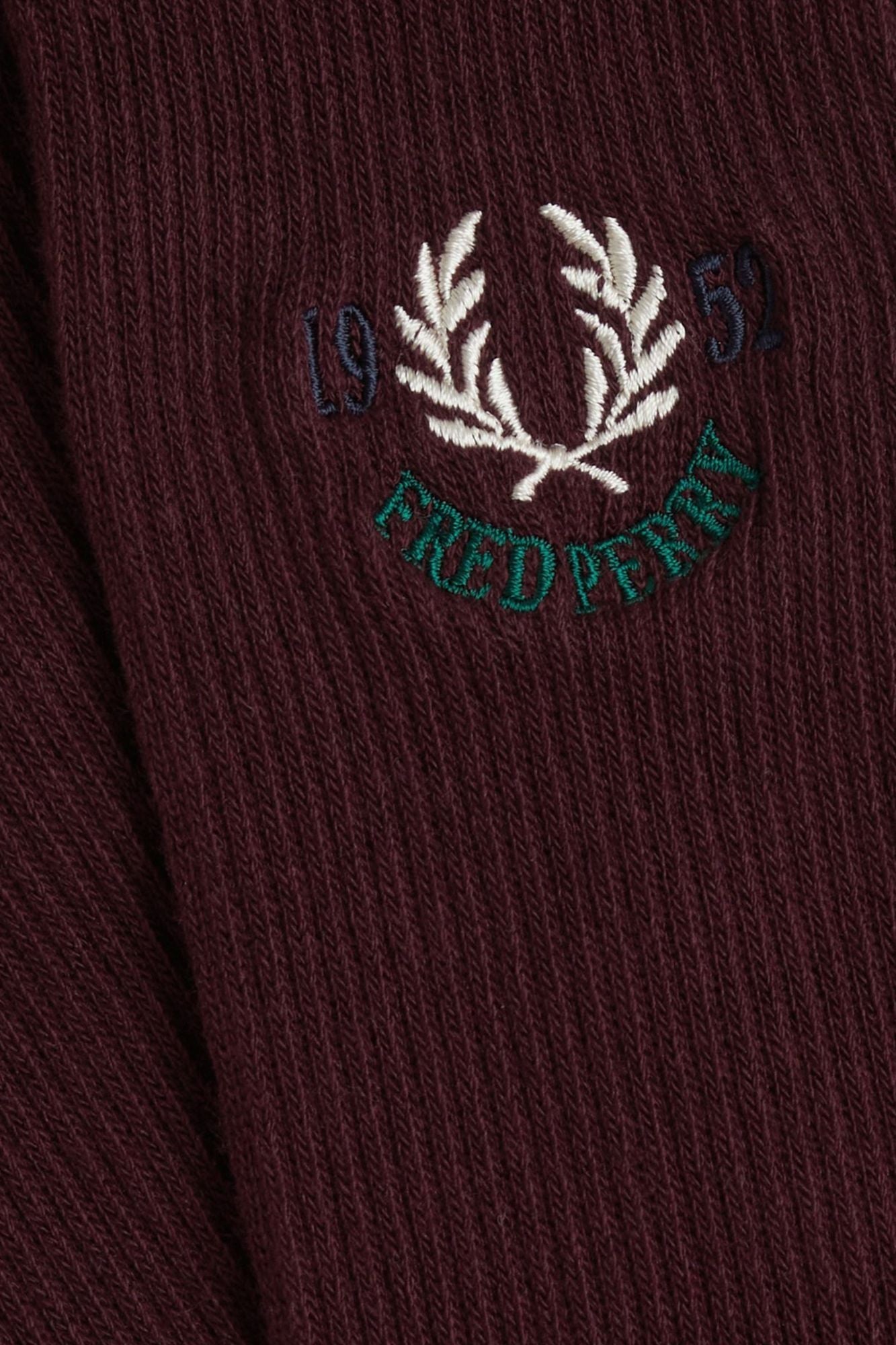 FRED PERRY CLUBHOUSE SOCK en color BURDEOS (3)