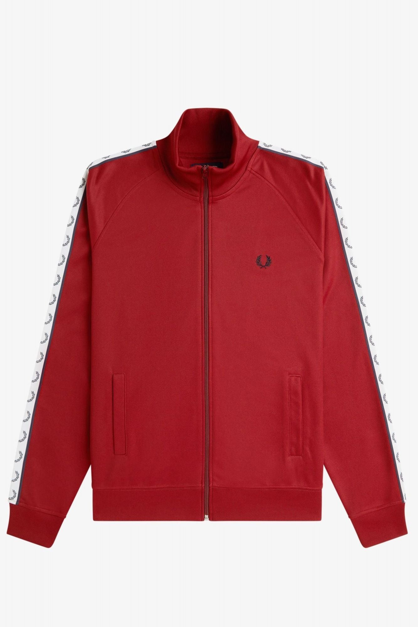 FRED PERRY TAPED TRACK JACKET en color ROJO (2)