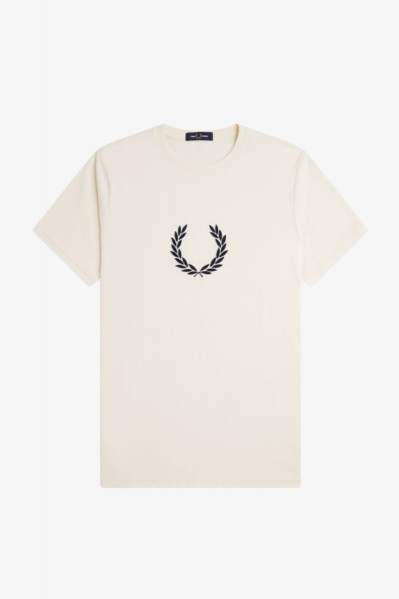 FRED PERRY TEXTURED LAUREL WREATH T-SH en color BEIS (3)